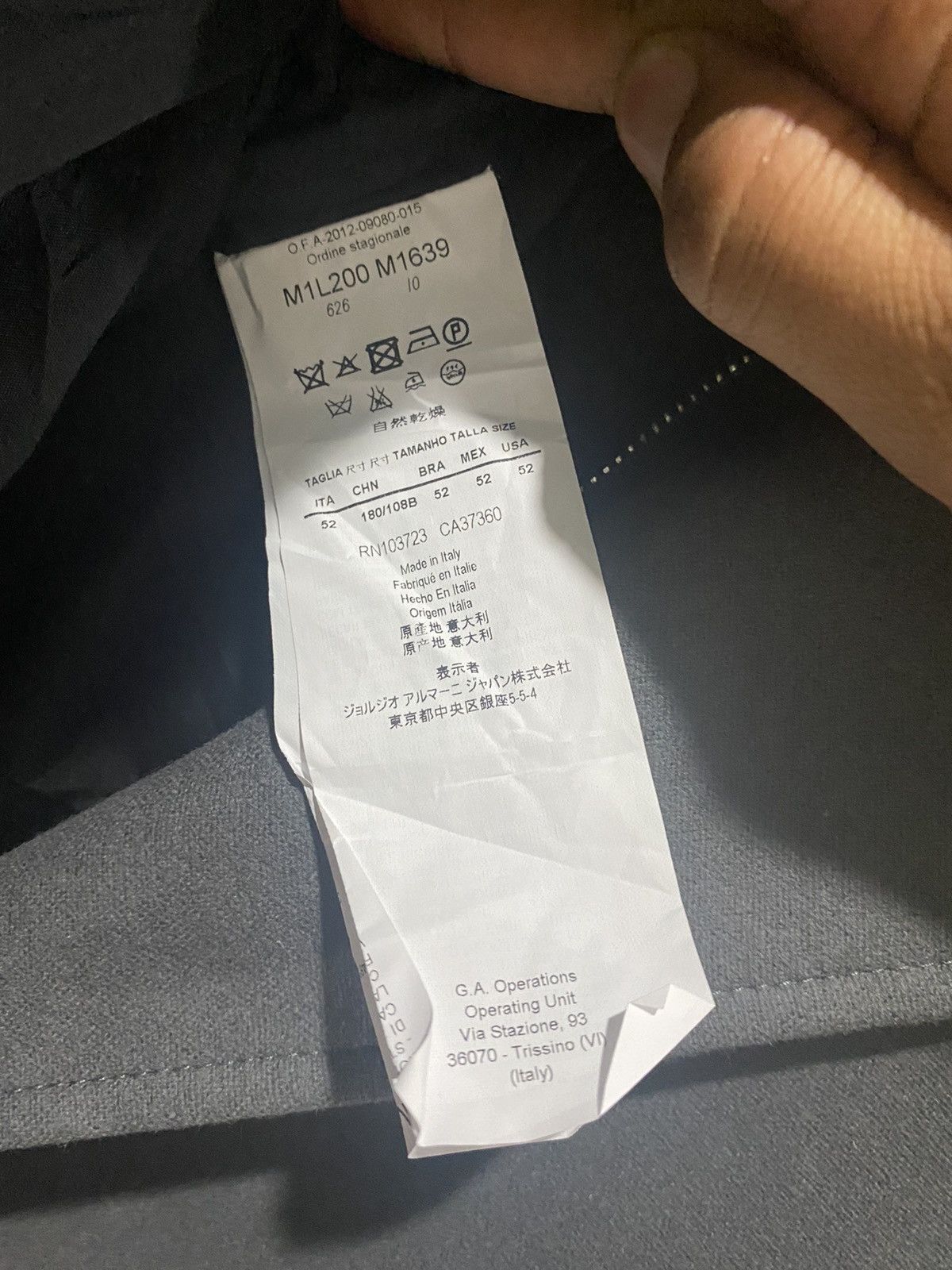 Emporio Armani Emporio Armani Unique Puffer+Coat Ordine Stargionale Size US L / EU 52-54 / 3 - 8 Thumbnail