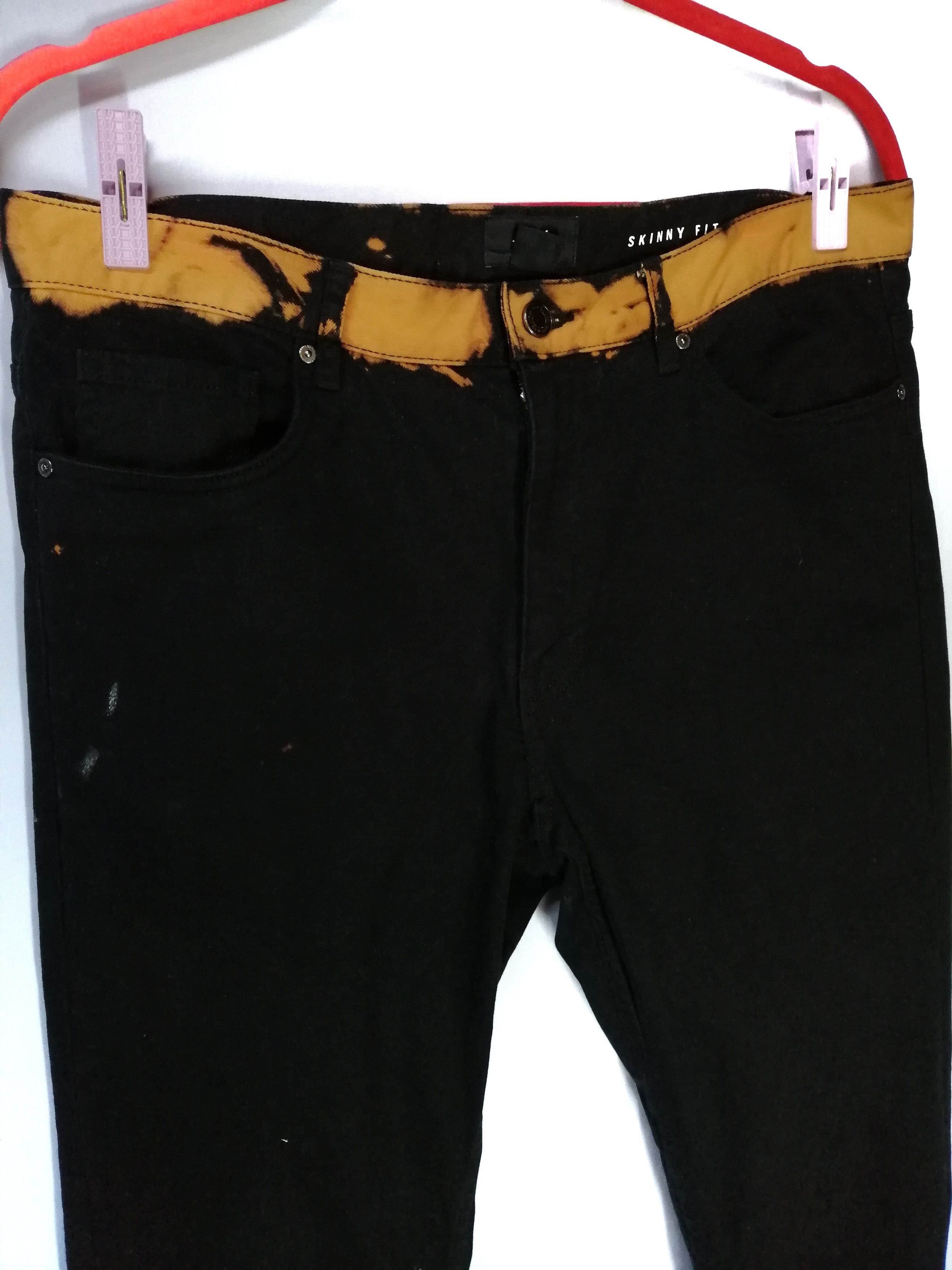 Japanese Brand Super Black Bleach HnM Skinny Fit Design For Dior Size US 32 / EU 48 - 3 Thumbnail