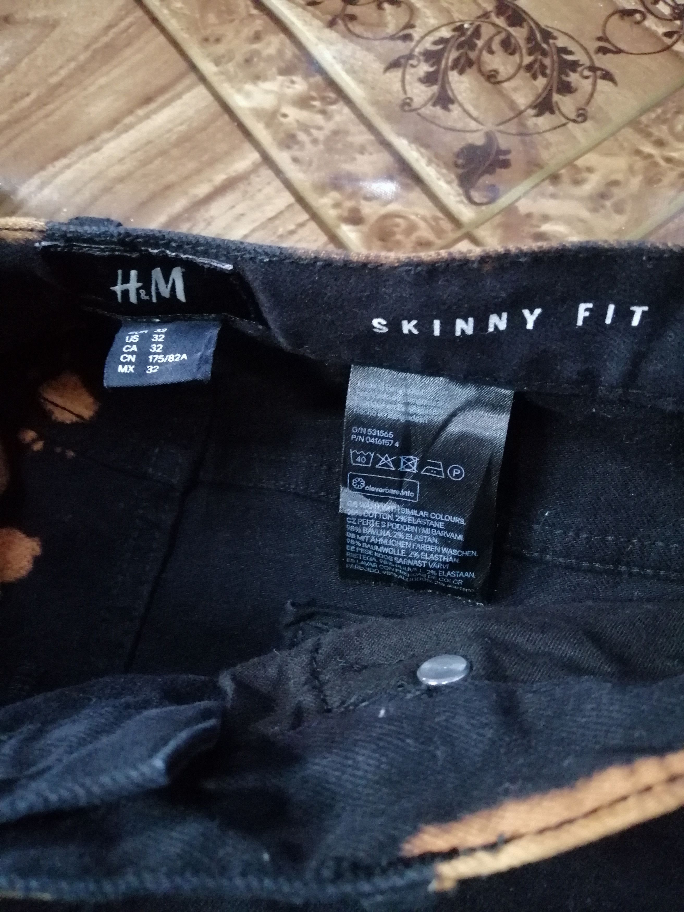 Japanese Brand Super Black Bleach HnM Skinny Fit Design For Dior Size US 32 / EU 48 - 11 Thumbnail