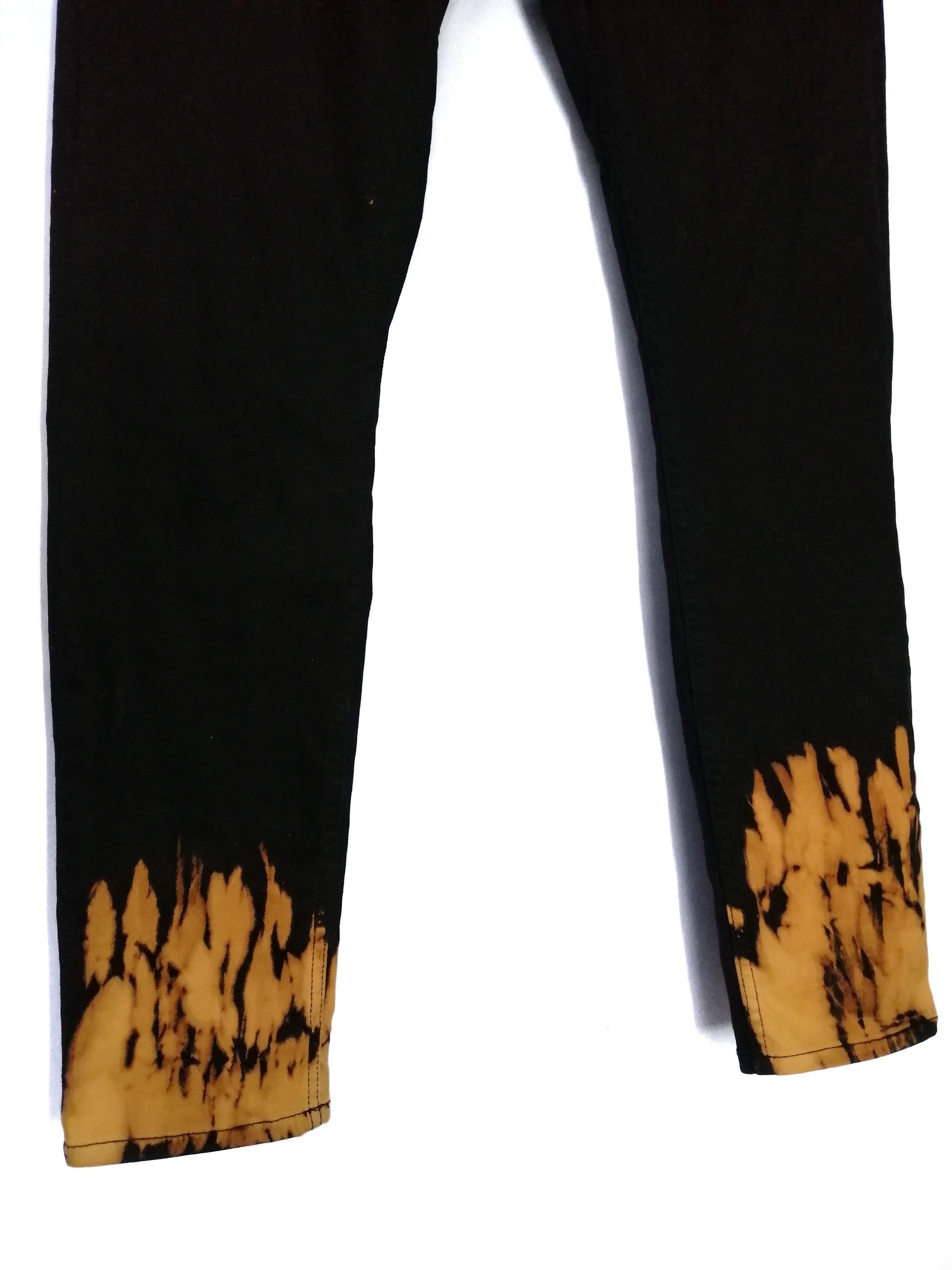 Japanese Brand Super Black Bleach HnM Skinny Fit Design For Dior Size US 32 / EU 48 - 4 Thumbnail