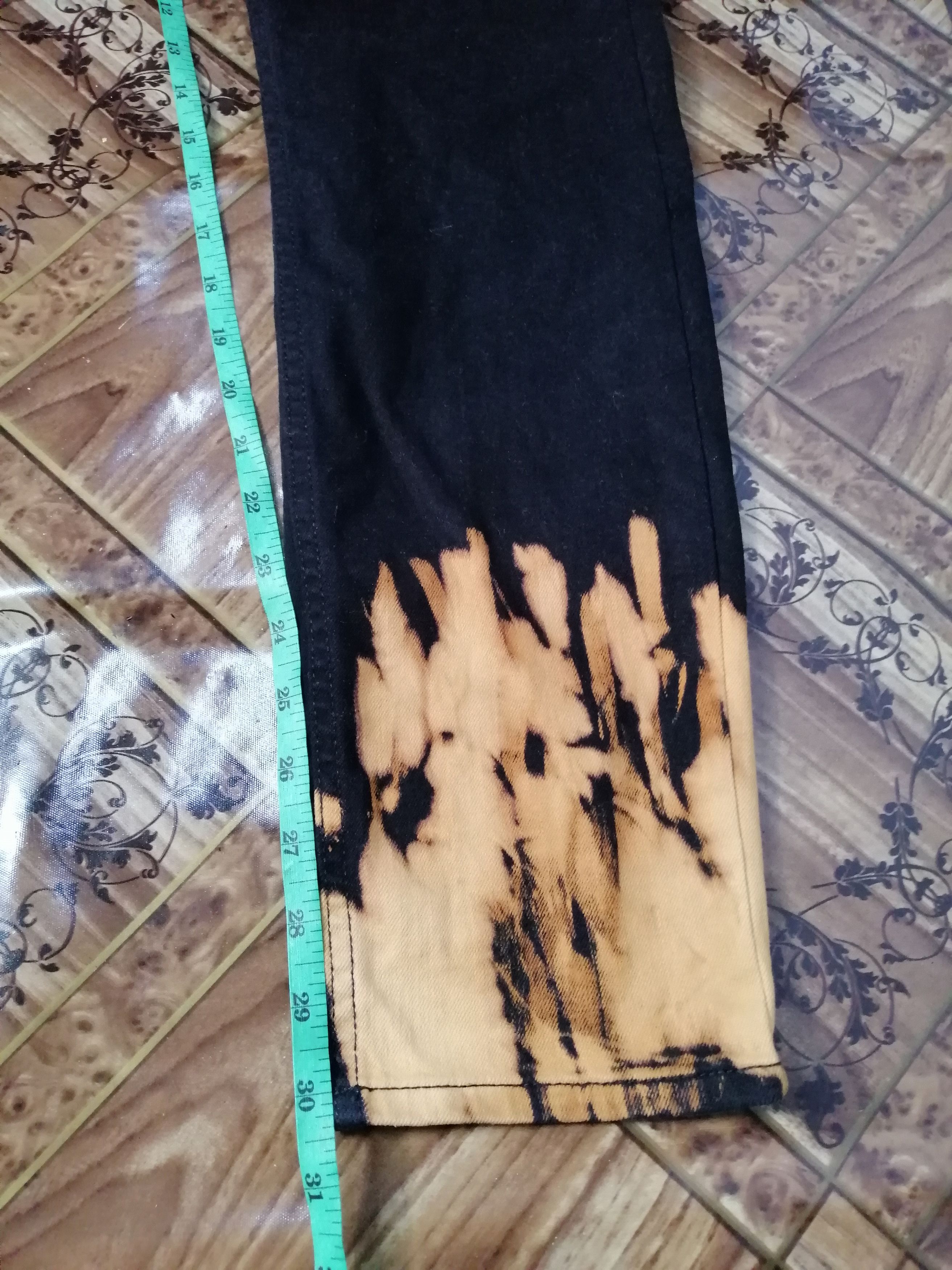 Japanese Brand Super Black Bleach HnM Skinny Fit Design For Dior Size US 32 / EU 48 - 8 Thumbnail