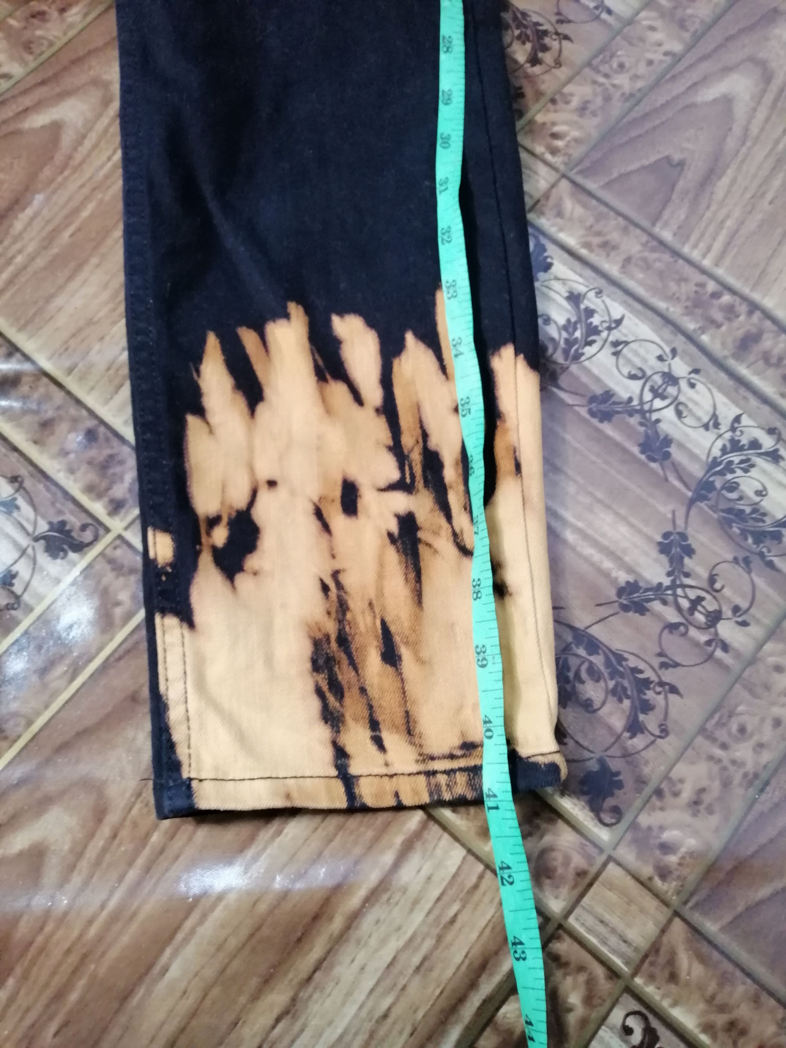 Japanese Brand Super Black Bleach HnM Skinny Fit Design For Dior Size US 32 / EU 48 - 7 Thumbnail