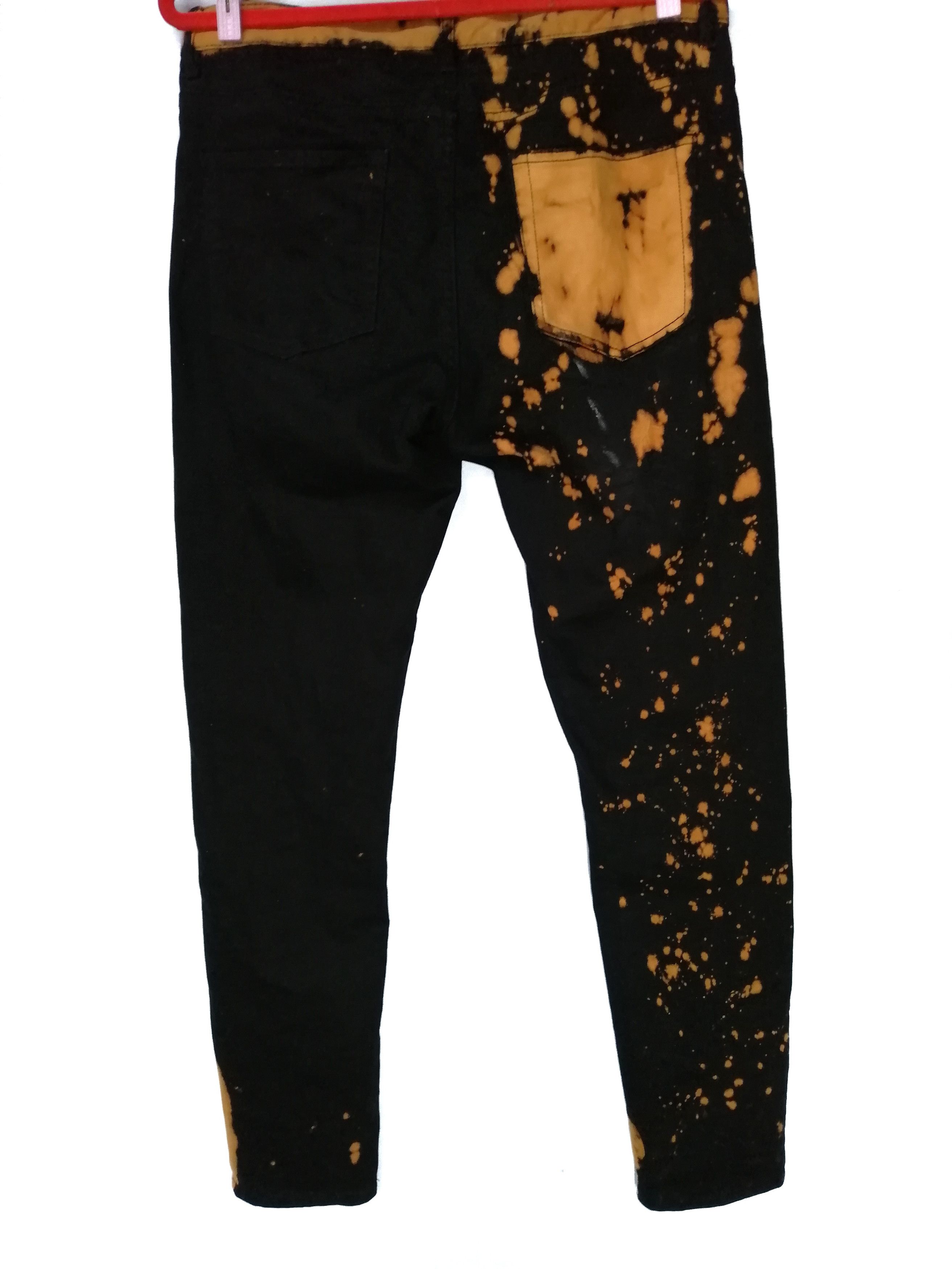 Japanese Brand Super Black Bleach HnM Skinny Fit Design For Dior Size US 32 / EU 48 - 1 Thumbnail