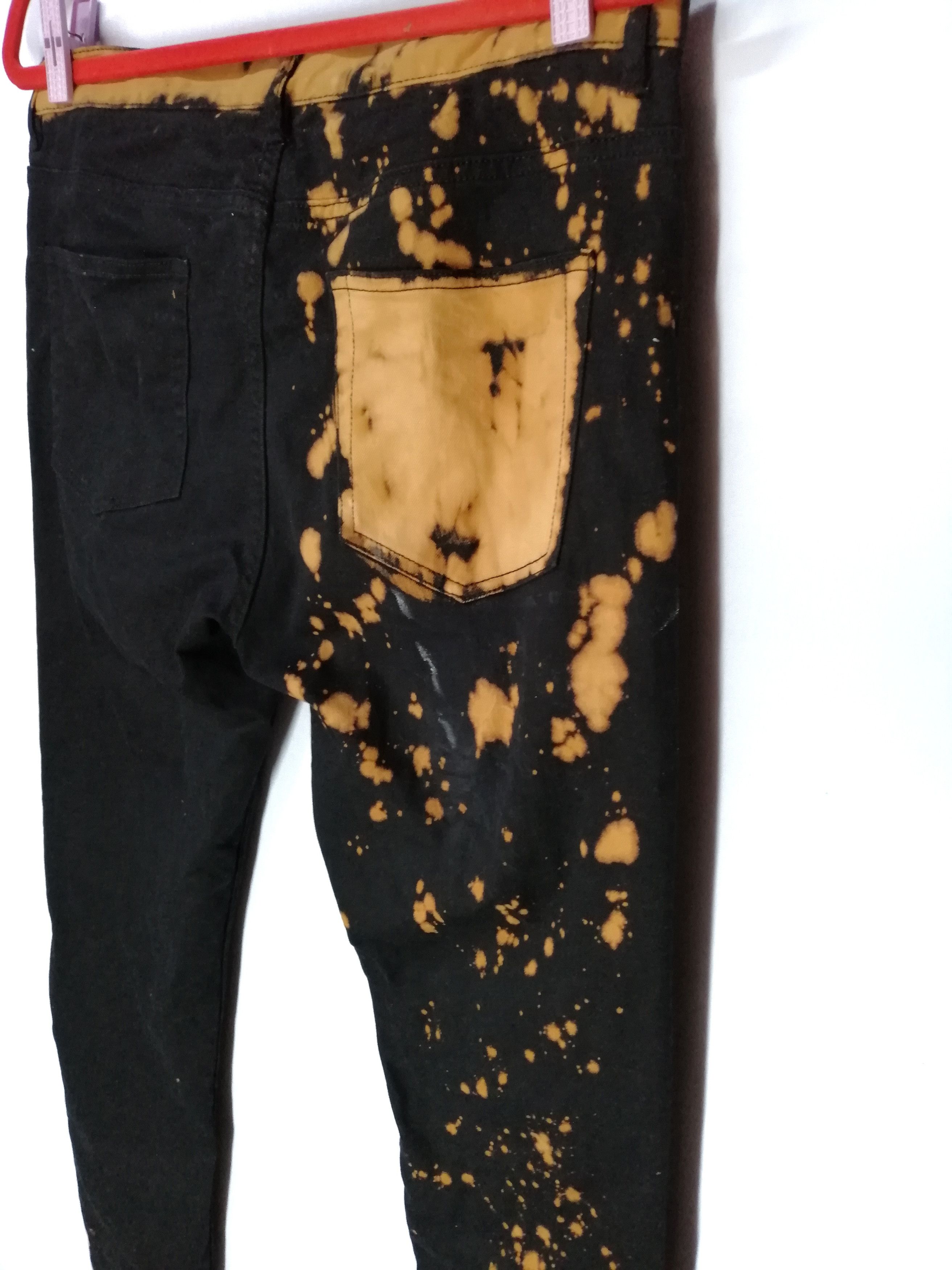 Japanese Brand Super Black Bleach HnM Skinny Fit Design For Dior Size US 32 / EU 48 - 5 Thumbnail