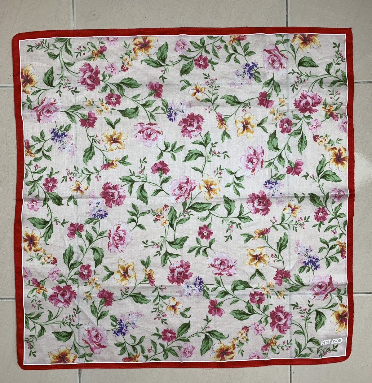 Kenzo Kenzo Flower Handkerchief Pocketsquares Size ONE SIZE - 3 Thumbnail