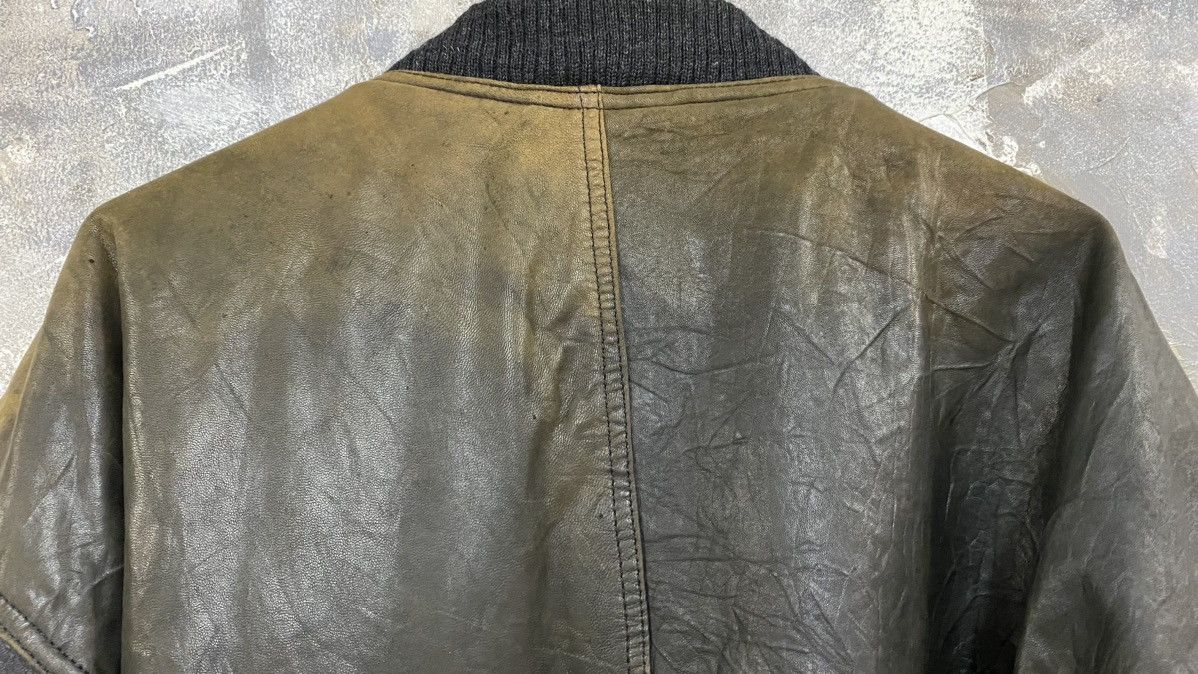 Vintage Vintage Intermezzo Sheepskin Leather Bomber Jacket Size US L / EU 52-54 / 3 - 12 Thumbnail