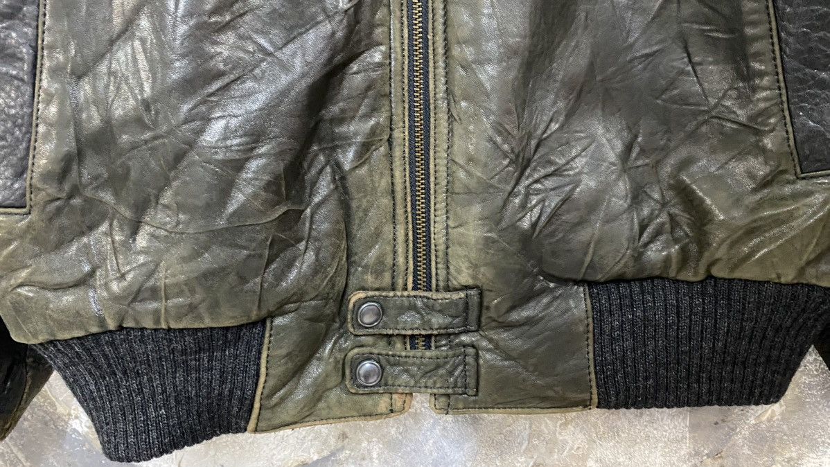 Vintage Vintage Intermezzo Sheepskin Leather Bomber Jacket Size US L / EU 52-54 / 3 - 5 Thumbnail