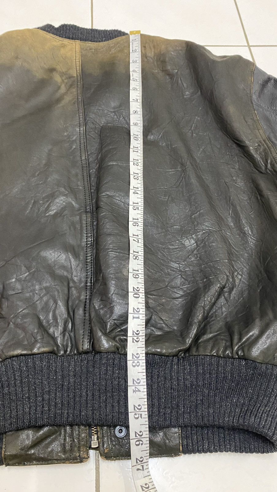Vintage Vintage Intermezzo Sheepskin Leather Bomber Jacket Size US L / EU 52-54 / 3 - 18 Thumbnail