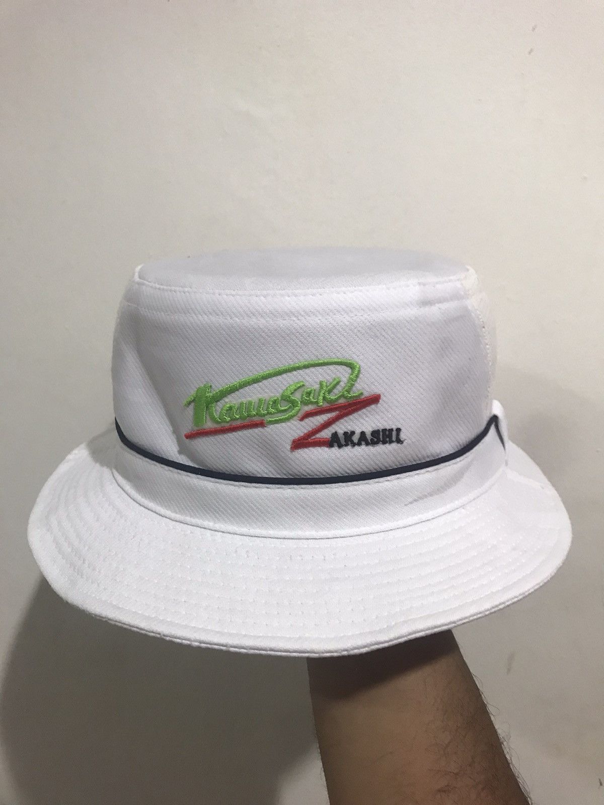 Japanese Brand × Vintage VTG Kawasaki Akashi Heavy Industrial Bucket Hat Size ONE SIZE - 1 Thumbnail