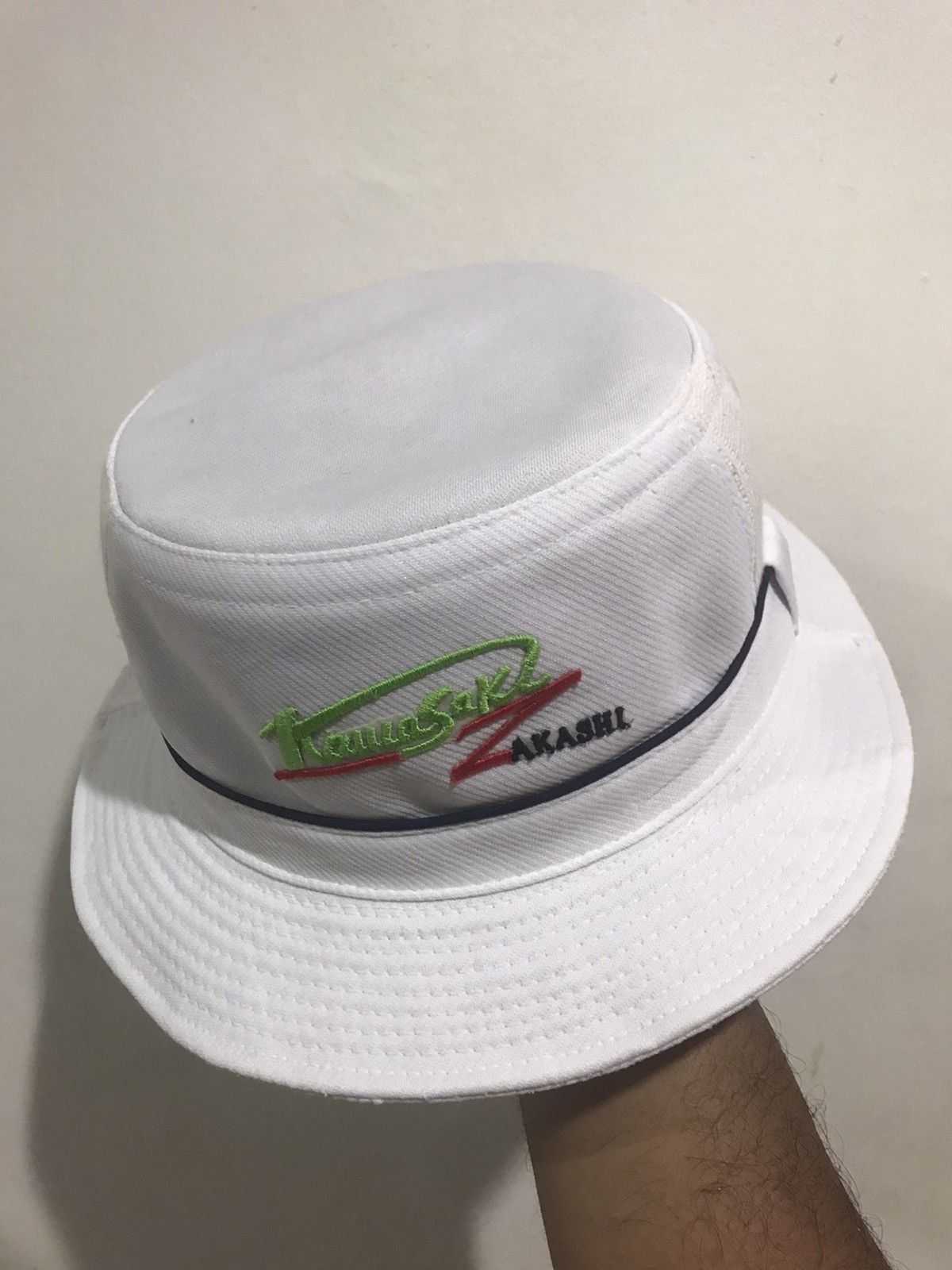 Japanese Brand × Vintage VTG Kawasaki Akashi Heavy Industrial Bucket Hat Size ONE SIZE - 2 Thumbnail