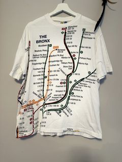 Subway Tile Shirts Bronx Yankees Shirt Gray / Medium