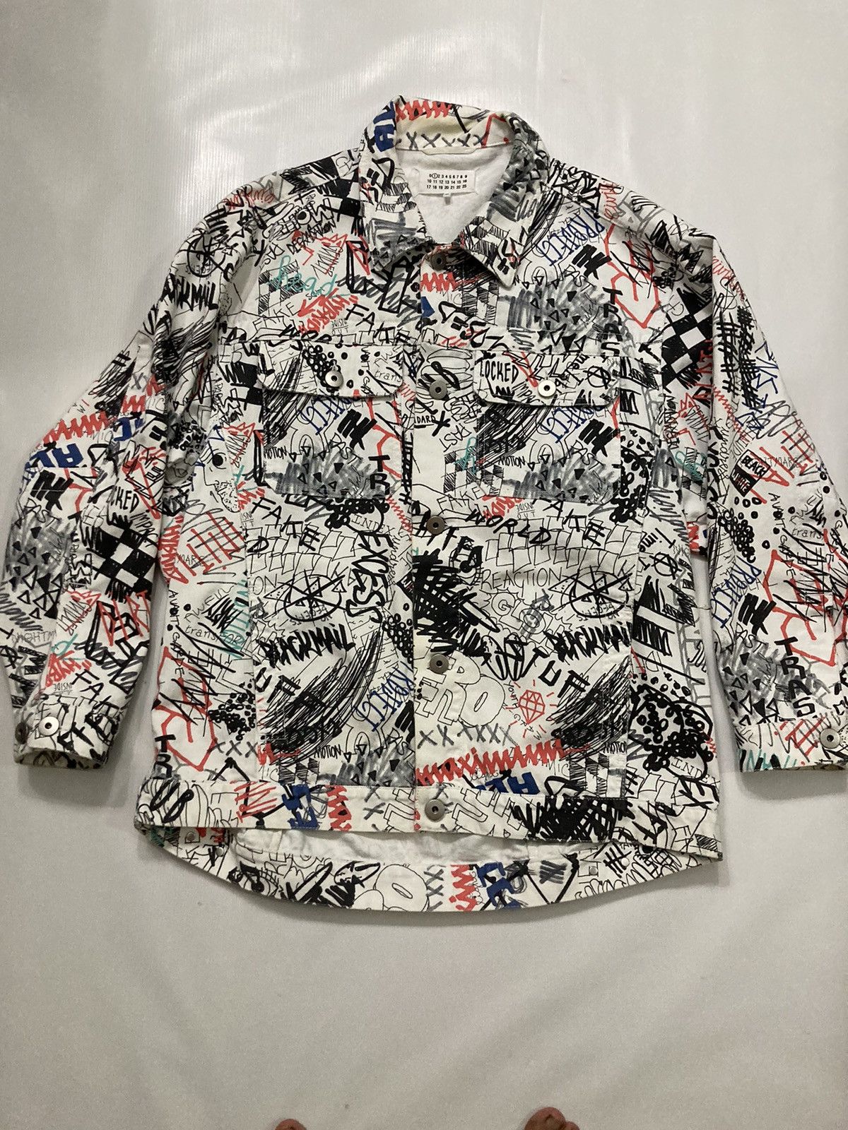 Maison Margiela Maison Margeila Graffiti Denim Jacket | Grailed