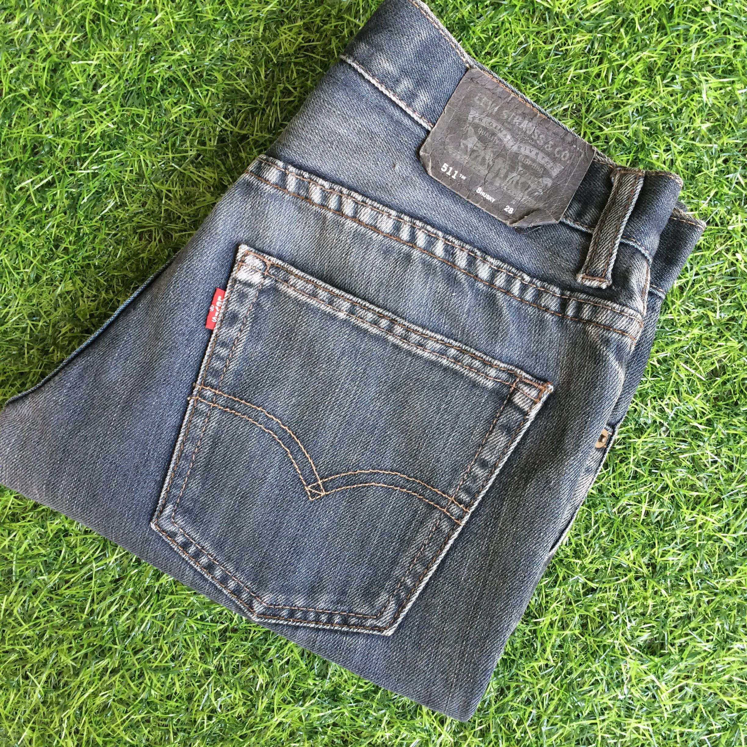 Levi's Vintage Distressed Levi's 511 Cropped Jeans #B-131 Size 28" / US 6 / IT 42 - 6 Thumbnail