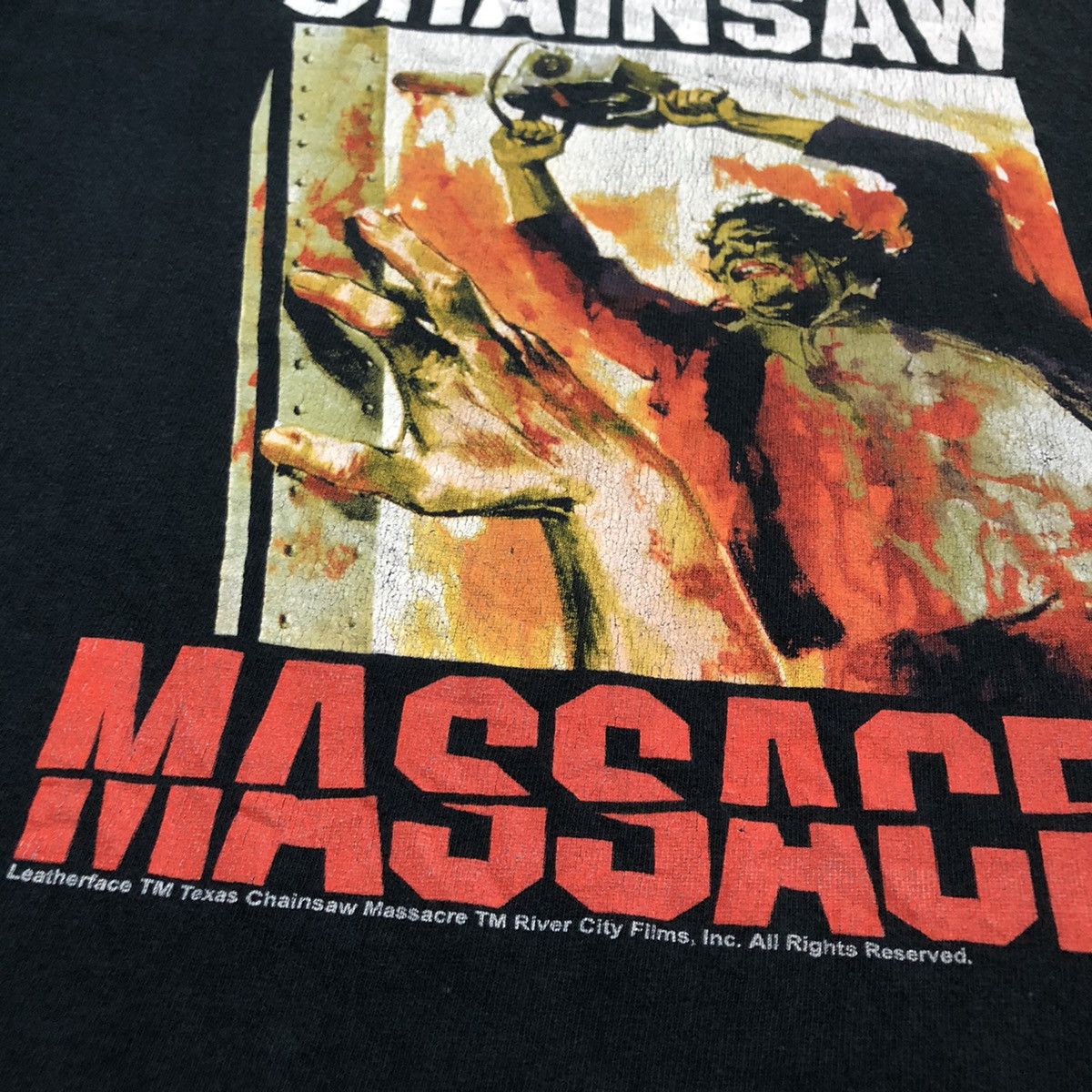 Vintage The Texas Chainsaw Massacre Leatherface Horror Movie Shirt Size US M / EU 48-50 / 2 - 7 Thumbnail