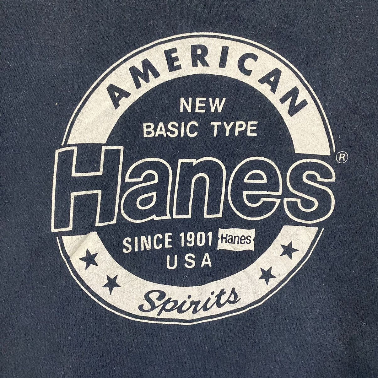 Hanes × Japanese Brand × Vintage Vintage 90s Hanes Sweatshirt Big Logo Crewneck Size M Size US M / EU 48-50 / 2 - 5 Thumbnail