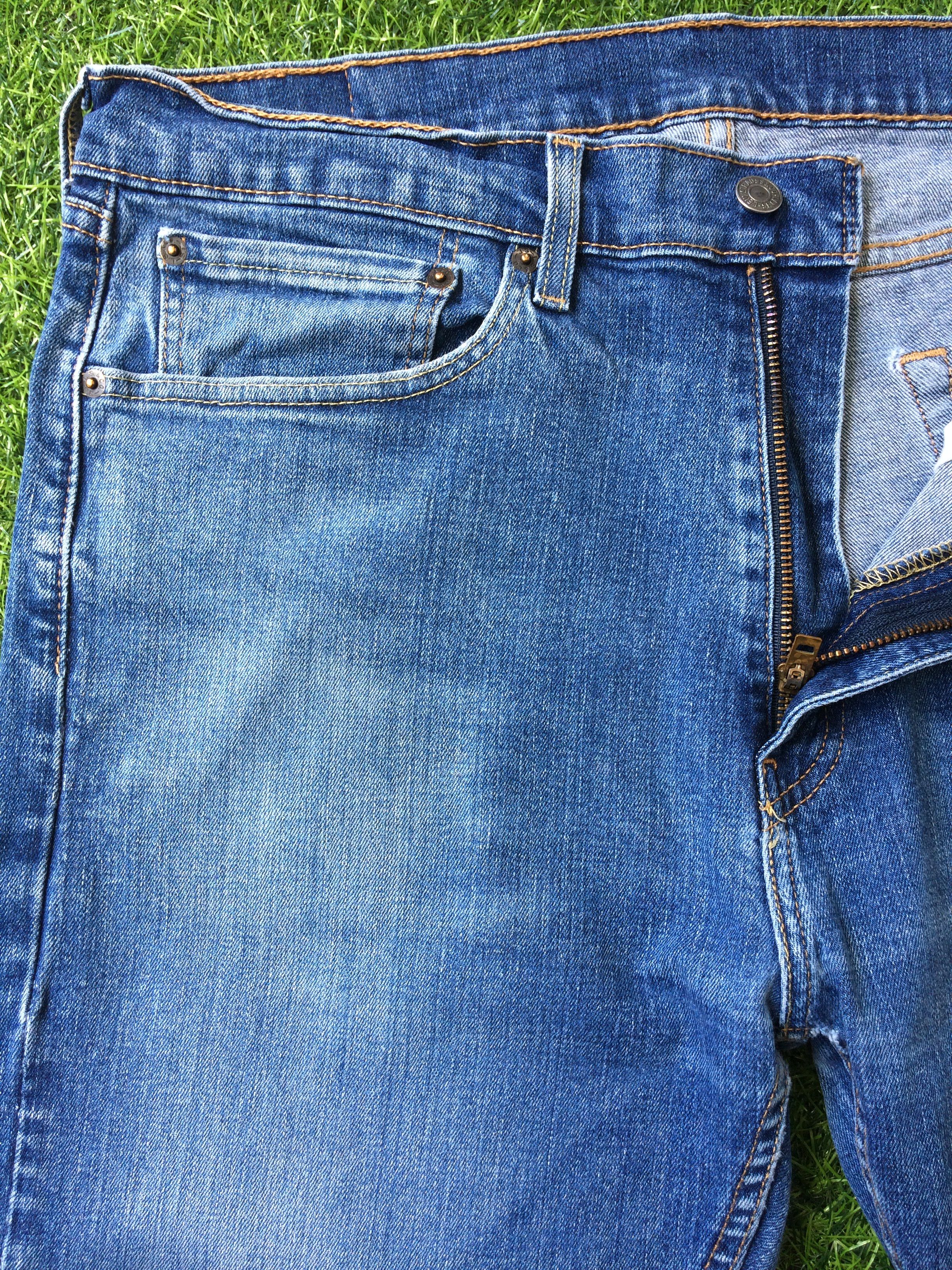 Levi's Vintage Distressed Levis 505 Stretch Jeans #B-389 Size US 35 - 3 Thumbnail