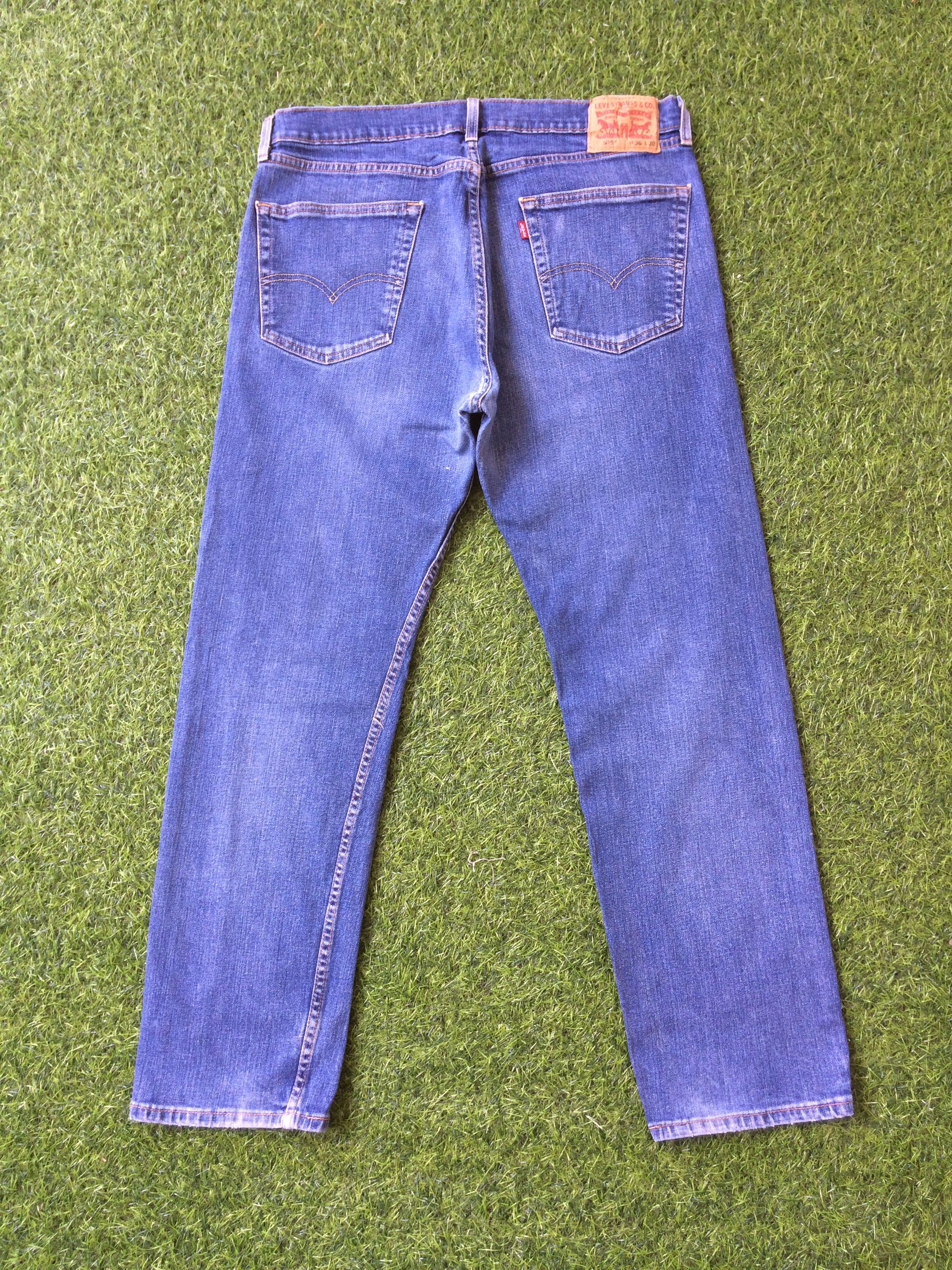 Levi's Vintage Distressed Levis 505 Stretch Jeans #B-389 Size US 35 - 2 Thumbnail