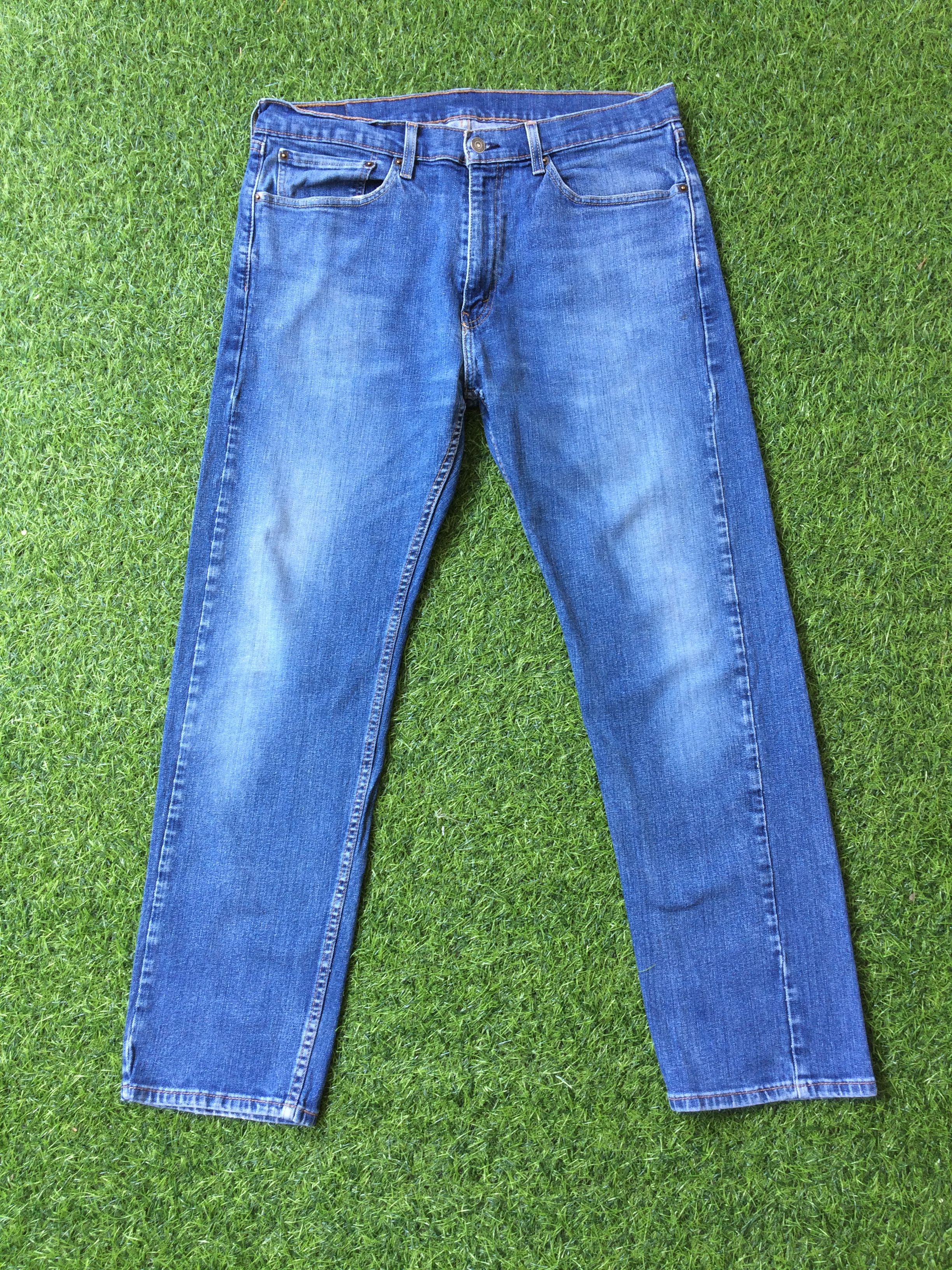 Levi's Vintage Distressed Levis 505 Stretch Jeans #B-389 Size US 35 - 1 Thumbnail