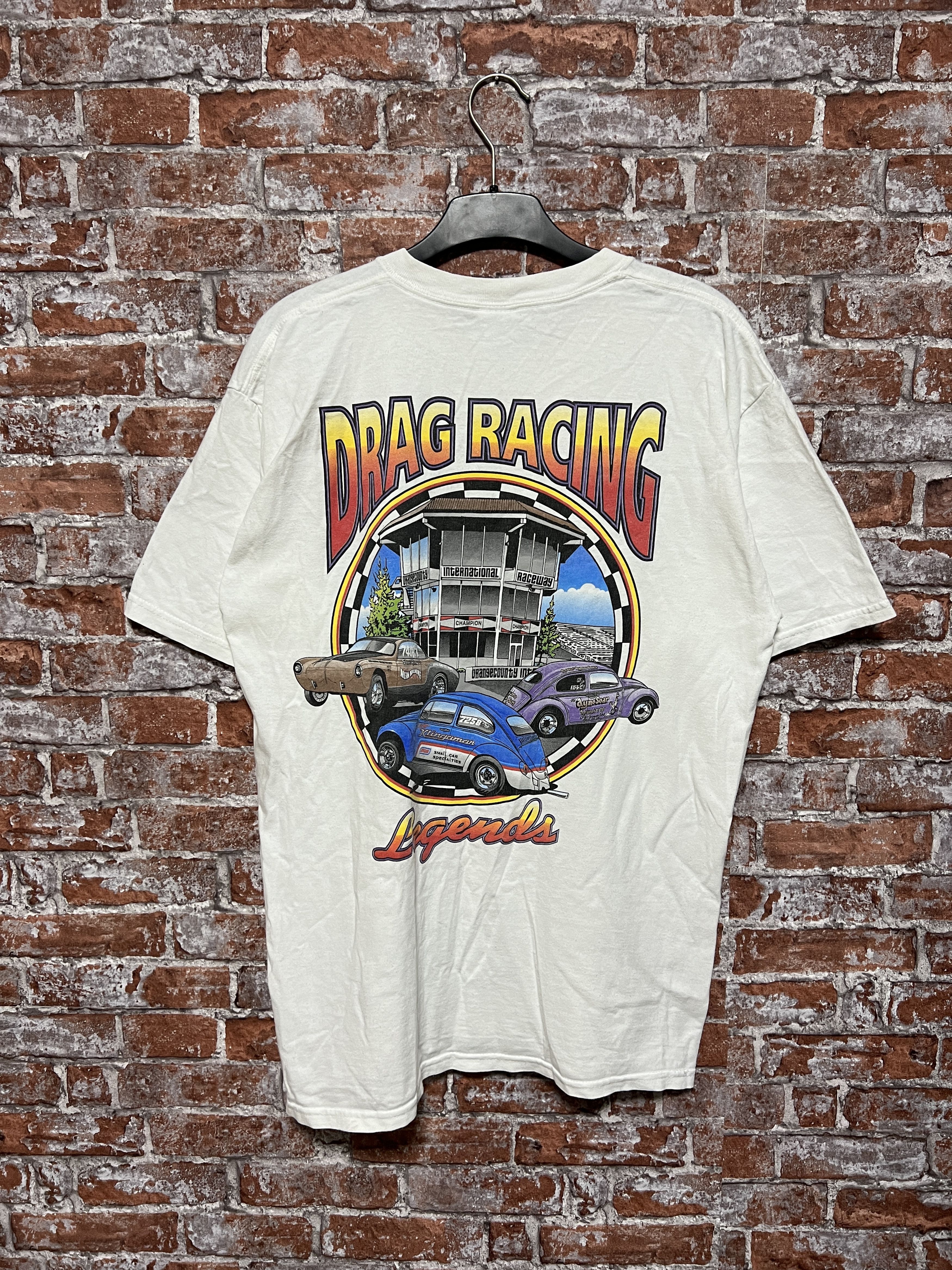 NASCAR Vintage 2000s Drag Racing Legends NHRA Racing T-shirt Size US L / EU 52-54 / 3 - 1 Thumbnail