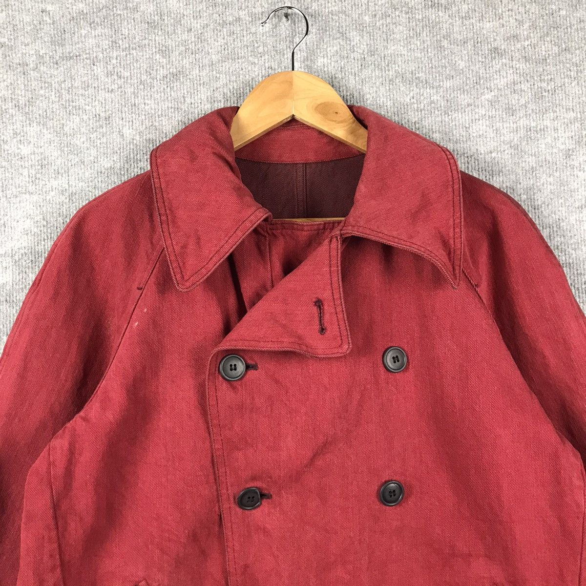 Y's × Yohji Yamamoto YOHJI YAMAMOTO DOUBLE BREAST COTTAN COAT JACKET RARE COLOUR Size US M / EU 48-50 / 2 - 2 Thumbnail