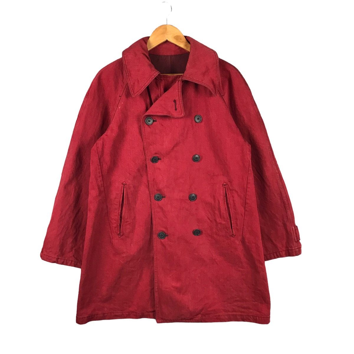 Y's × Yohji Yamamoto YOHJI YAMAMOTO DOUBLE BREAST COTTAN COAT JACKET RARE COLOUR Size US M / EU 48-50 / 2 - 1 Thumbnail