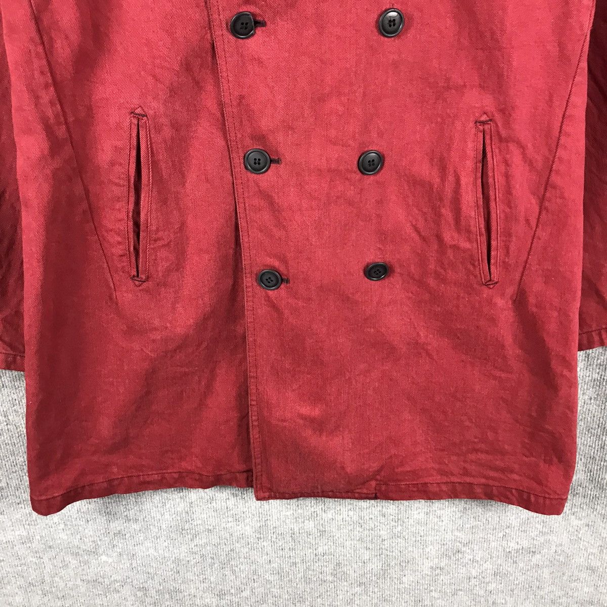 Y's × Yohji Yamamoto YOHJI YAMAMOTO DOUBLE BREAST COTTAN COAT JACKET RARE COLOUR Size US M / EU 48-50 / 2 - 3 Thumbnail