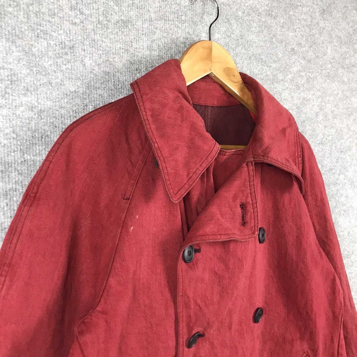 Y's × Yohji Yamamoto YOHJI YAMAMOTO DOUBLE BREAST COTTAN COAT JACKET RARE COLOUR Size US M / EU 48-50 / 2 - 4 Thumbnail