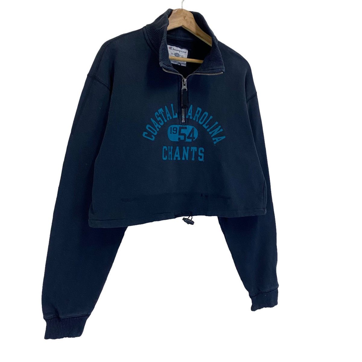 Champion × Sports Specialties Vintage Champion Halfzip Croptop Sweatshirt Crewneck Size M Size M / US 6-8 / IT 42-44 - 2 Thumbnail
