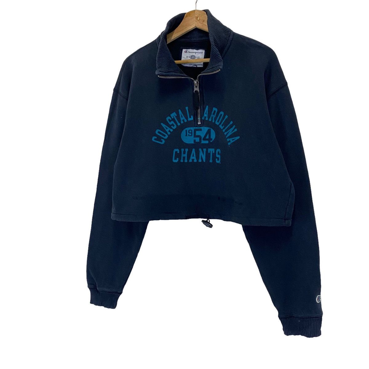 Champion × Sports Specialties Vintage Champion Halfzip Croptop Sweatshirt Crewneck Size M Size M / US 6-8 / IT 42-44 - 3 Thumbnail