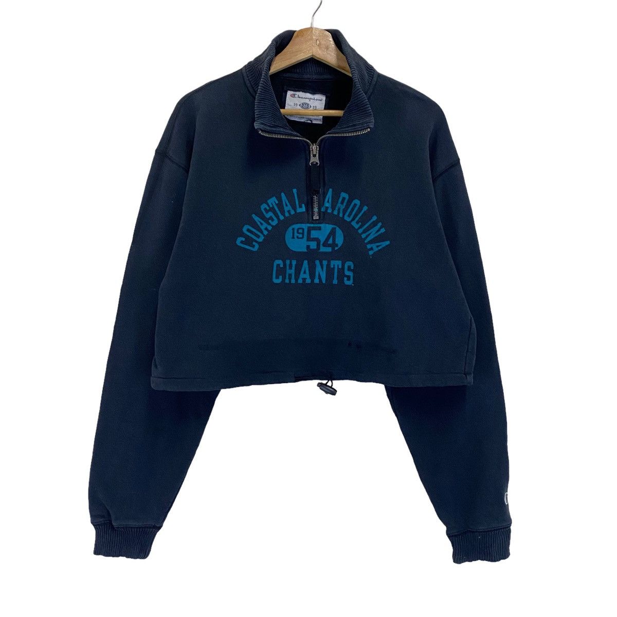 Champion × Sports Specialties Vintage Champion Halfzip Croptop Sweatshirt Crewneck Size M Size M / US 6-8 / IT 42-44 - 1 Thumbnail