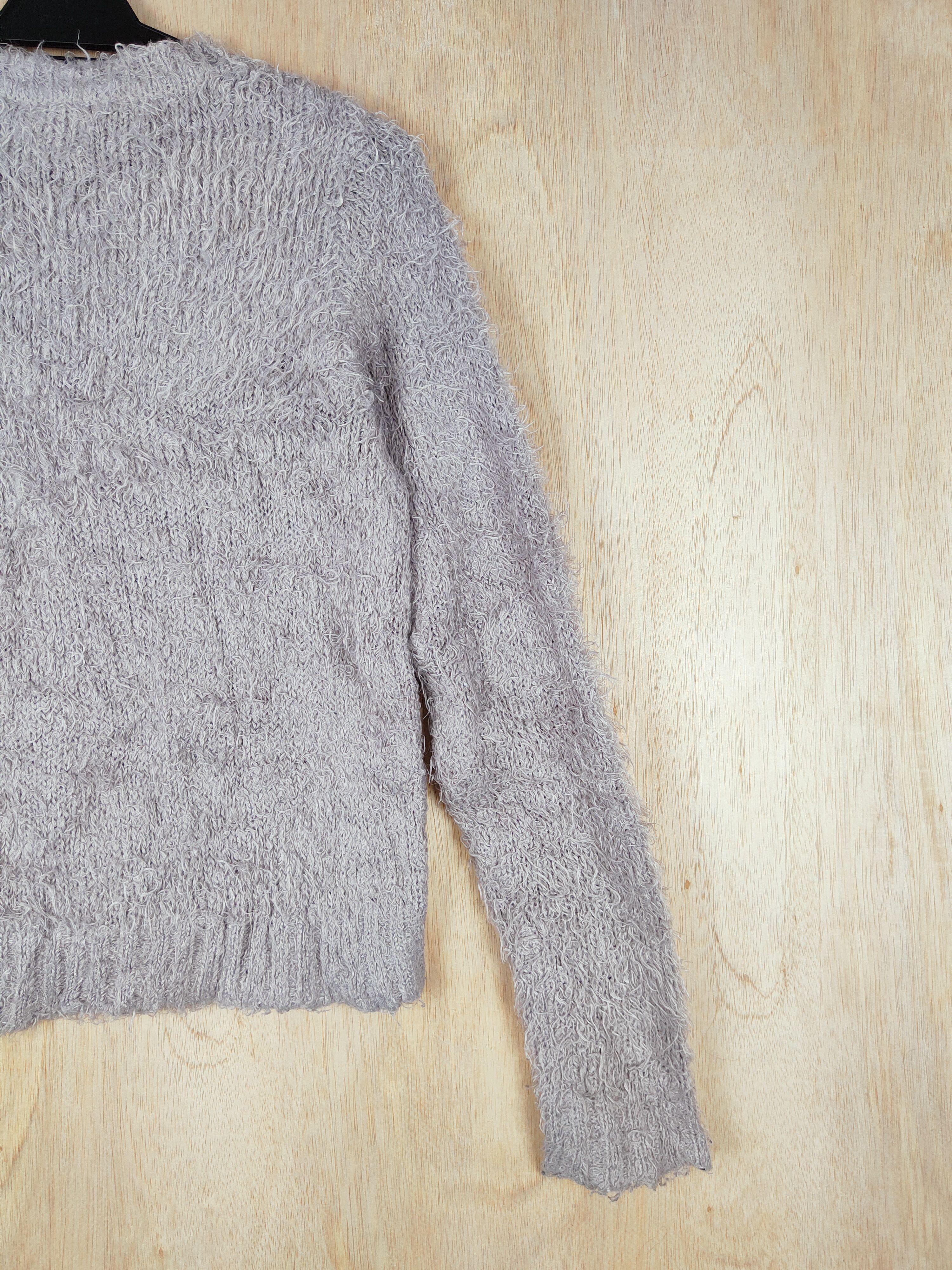 Vintage Archives Gray Shag Shaggy Fur Mohair Knitwear #S257 Size US S / EU 44-46 / 1 - 7 Thumbnail