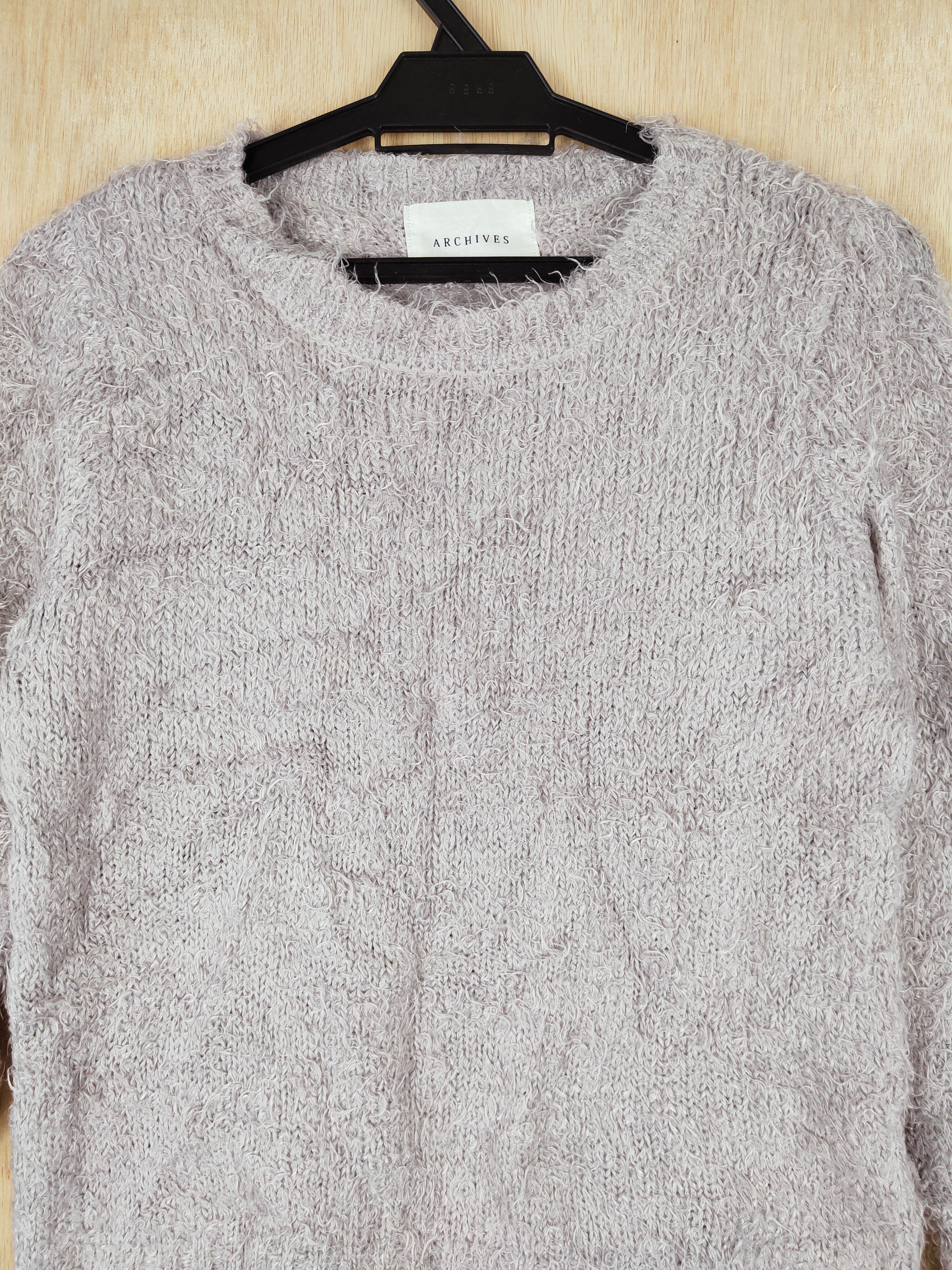 Vintage Archives Gray Shag Shaggy Fur Mohair Knitwear #S257 Size US S / EU 44-46 / 1 - 2 Thumbnail