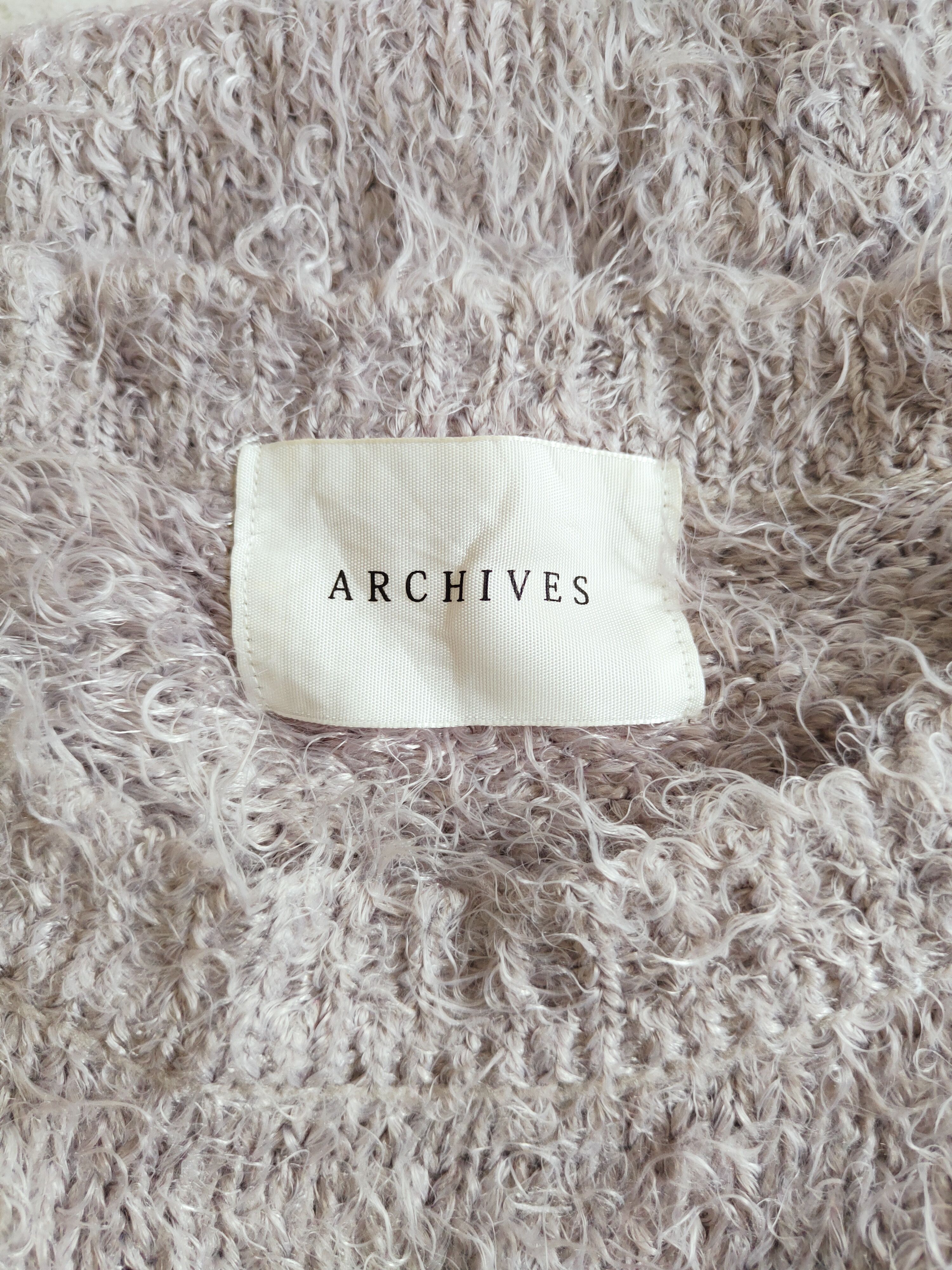 Vintage Archives Gray Shag Shaggy Fur Mohair Knitwear #S257 Size US S / EU 44-46 / 1 - 10 Thumbnail