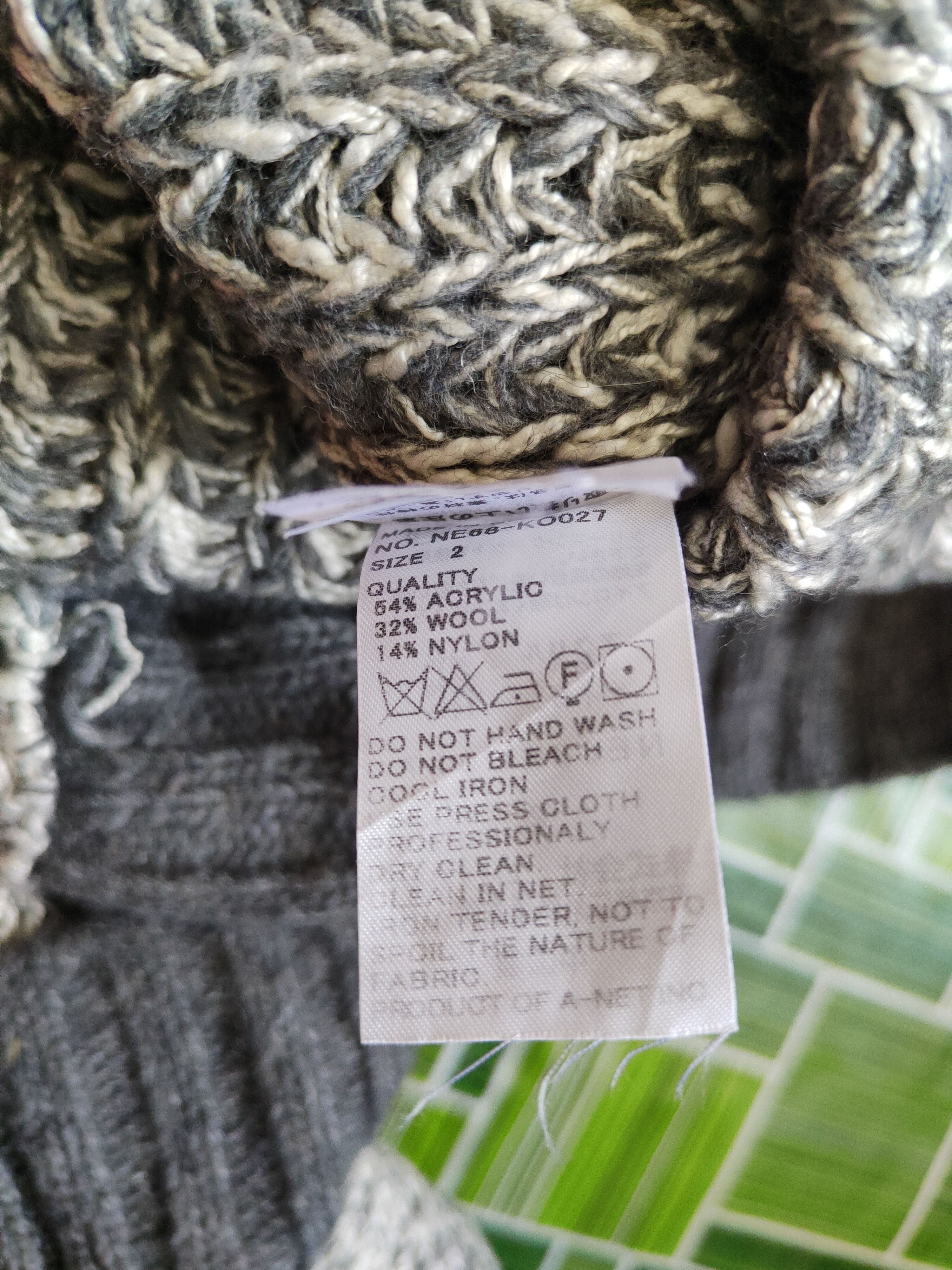 Ne-Net Né-net Gray Knitwear cardign art japan #5171 Size US M / EU 48-50 / 2 - 10 Thumbnail