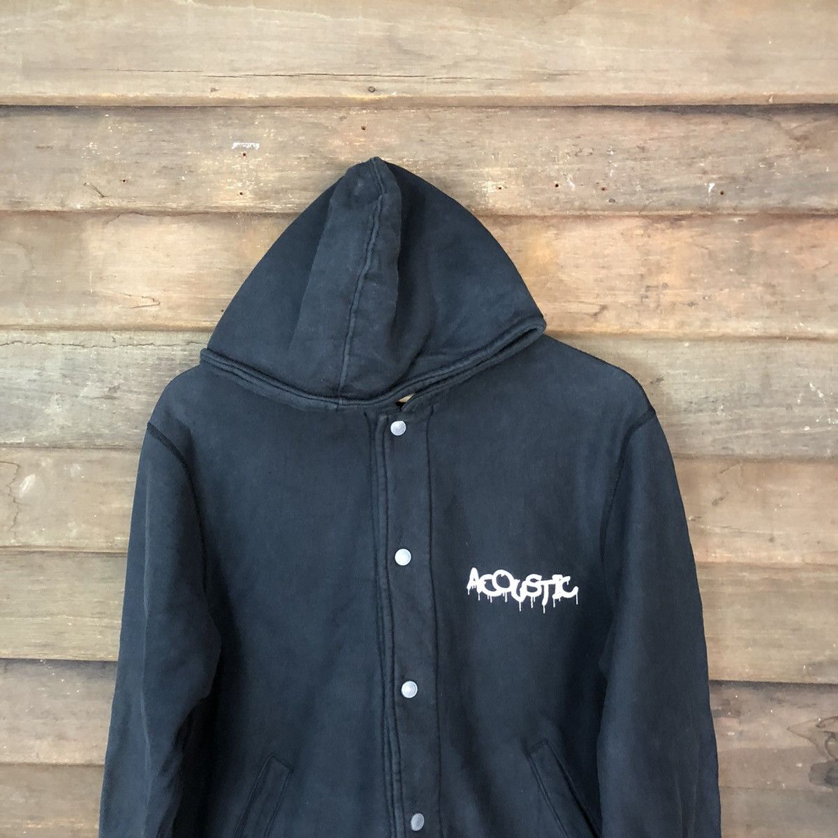 Japanese Brand Acoustic japan sweater Dark blue Hoodie #4767 Size US M / EU 48-50 / 2 - 4 Thumbnail