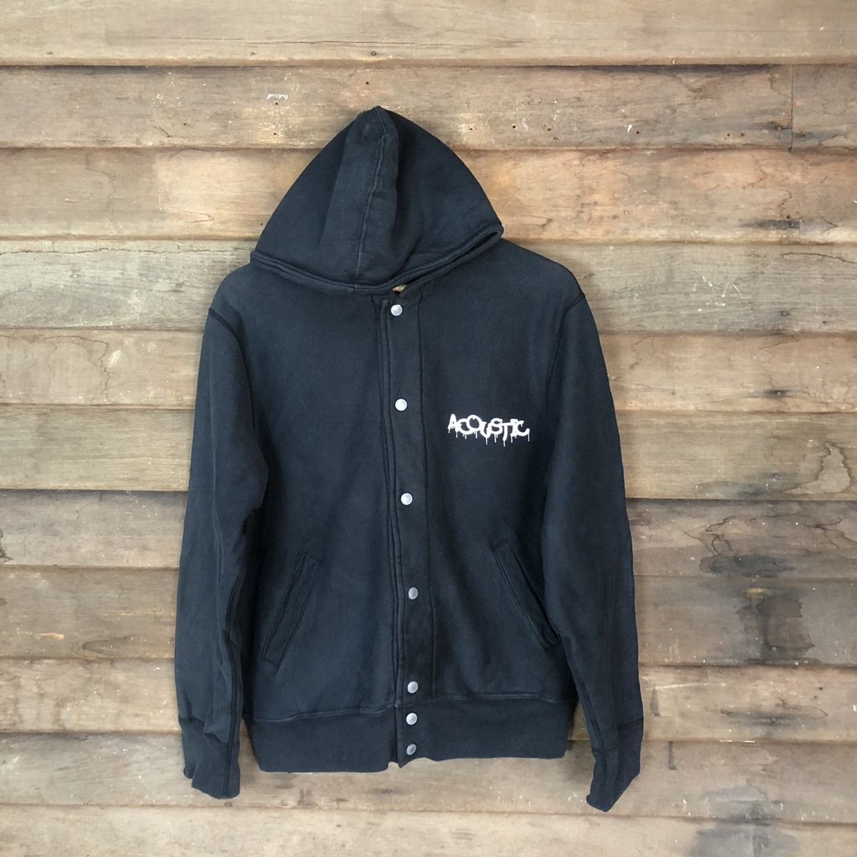 Japanese Brand Acoustic japan sweater Dark blue Hoodie #4767 Size US M / EU 48-50 / 2 - 3 Thumbnail