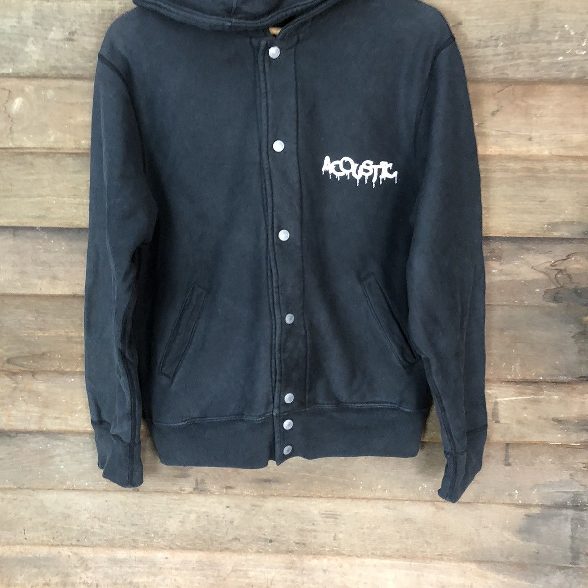 Japanese Brand Acoustic japan sweater Dark blue Hoodie #4767 Size US M / EU 48-50 / 2 - 5 Thumbnail
