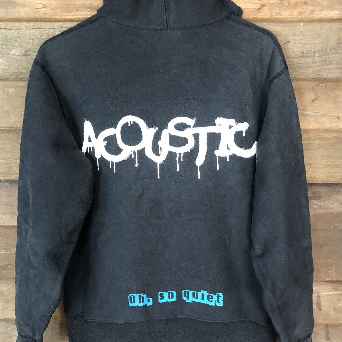 Japanese Brand Acoustic japan sweater Dark blue Hoodie #4767 Size US M / EU 48-50 / 2 - 2 Thumbnail