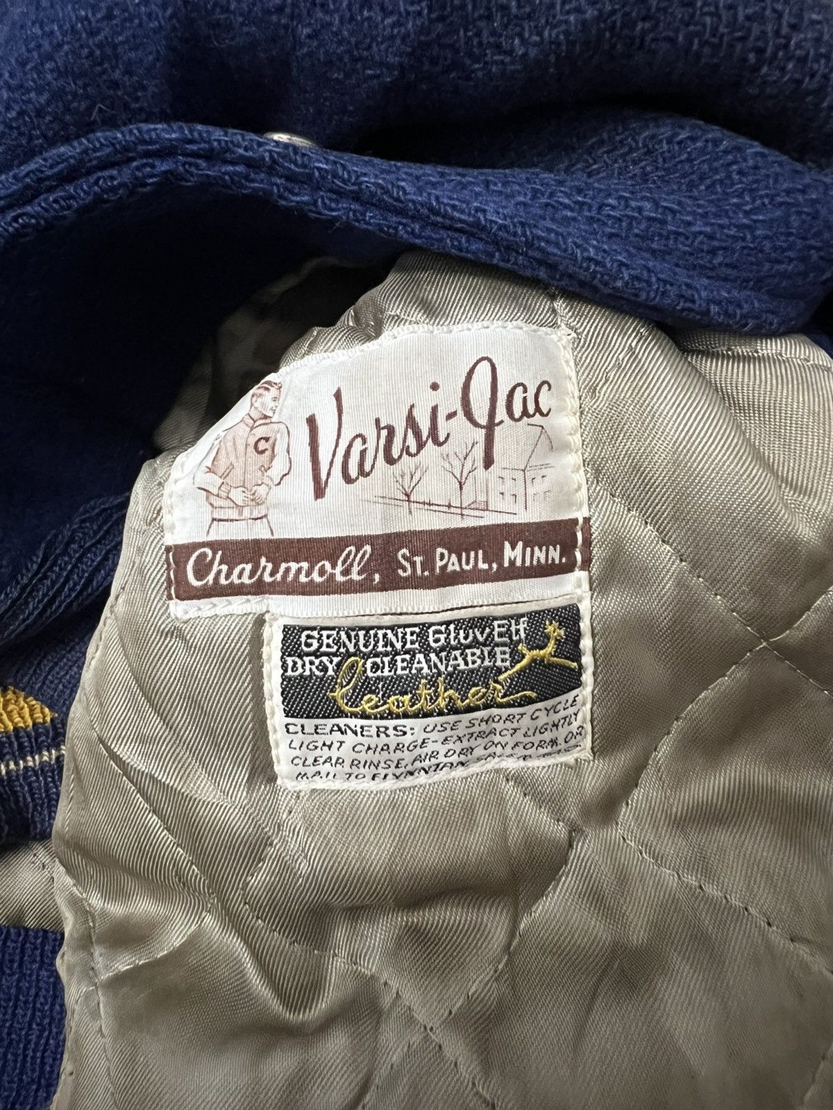 Vintage Vintage Varsity Leather Jacket “Robbie Raiders” Size US M / EU 48-50 / 2 - 14 Thumbnail