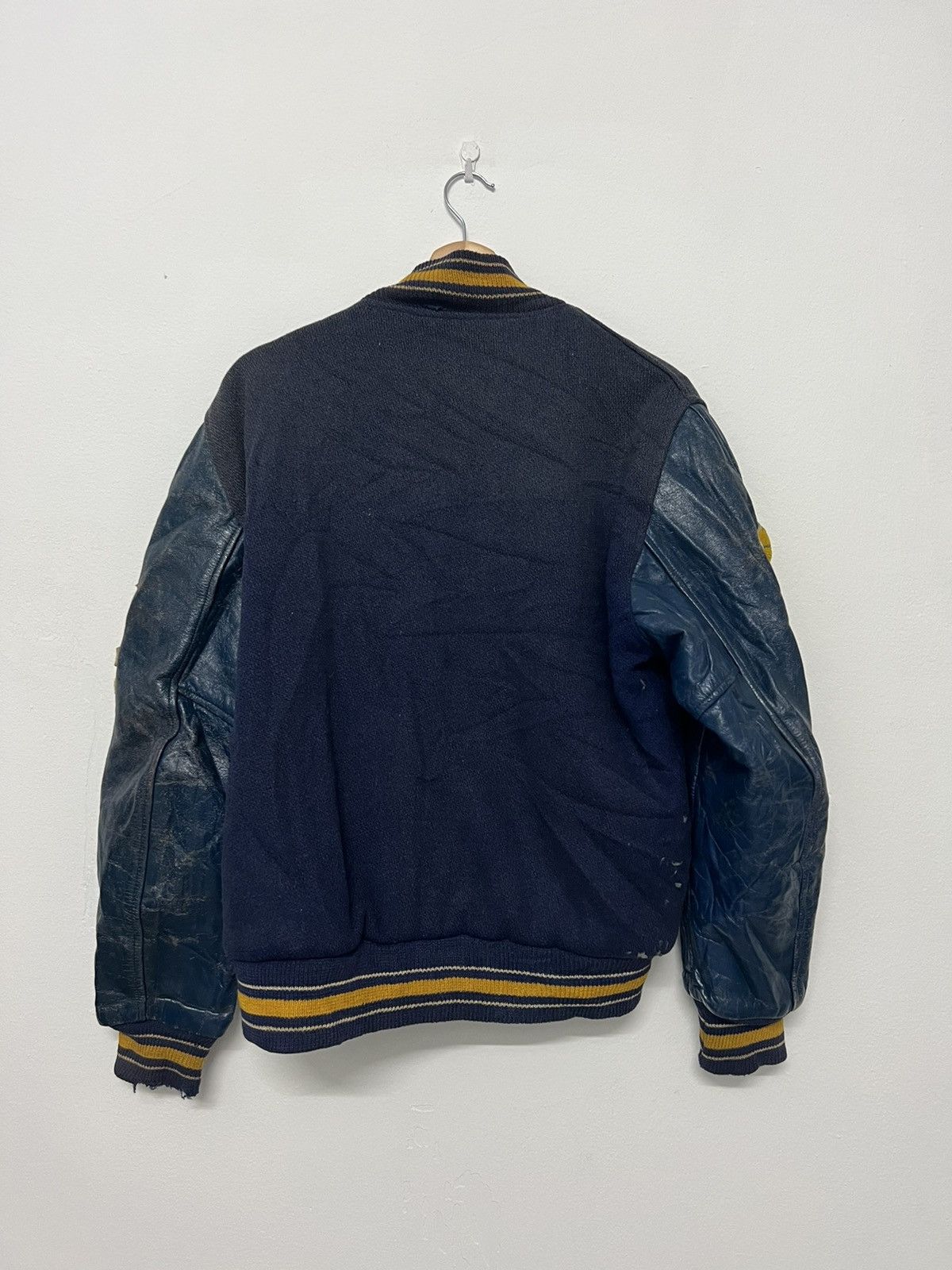 Vintage Vintage Varsity Leather Jacket “Robbie Raiders” Size US M / EU 48-50 / 2 - 13 Thumbnail