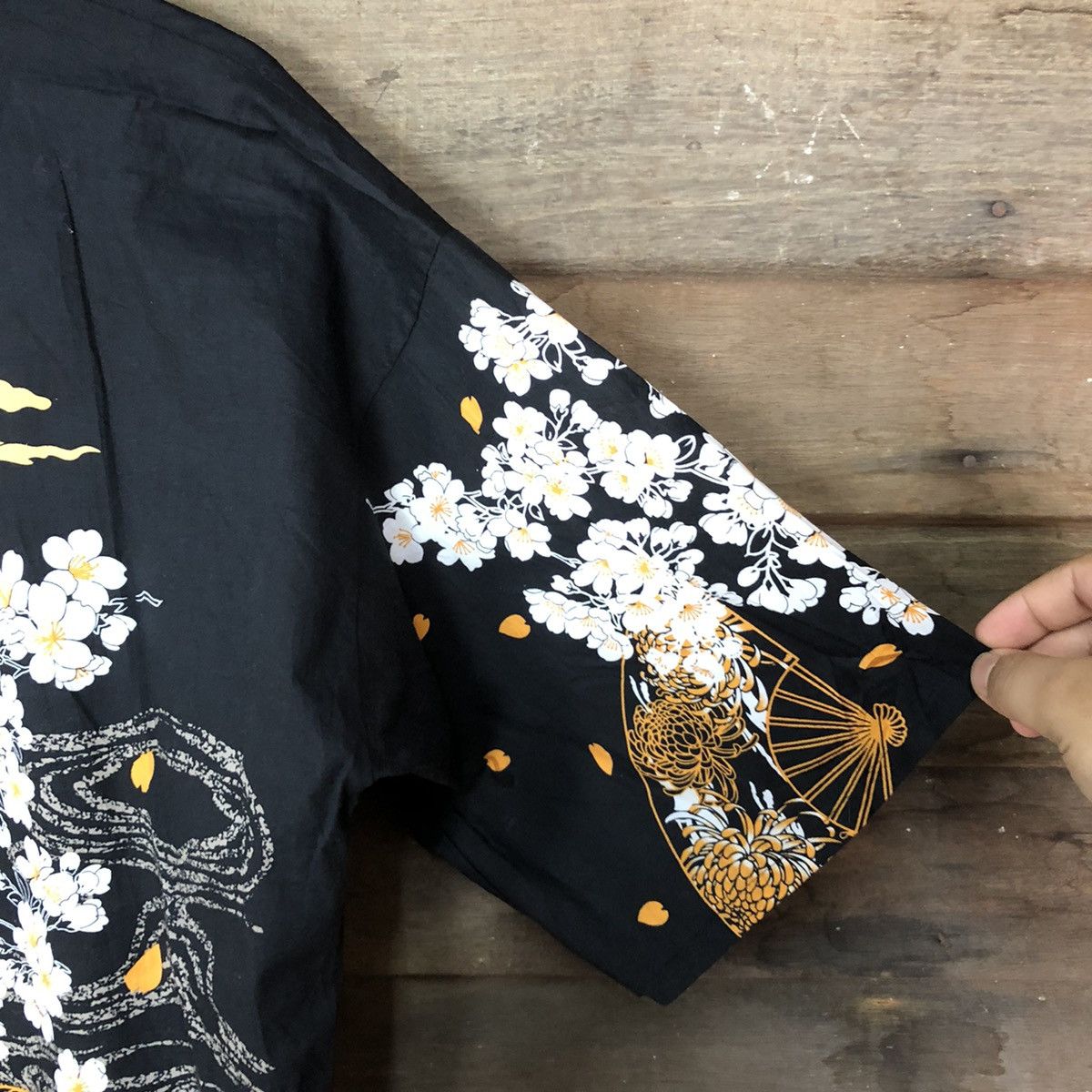 Japanese Brand Kimono art lady japan Black cardigan #3163 Size US L / EU 52-54 / 3 - 5 Thumbnail