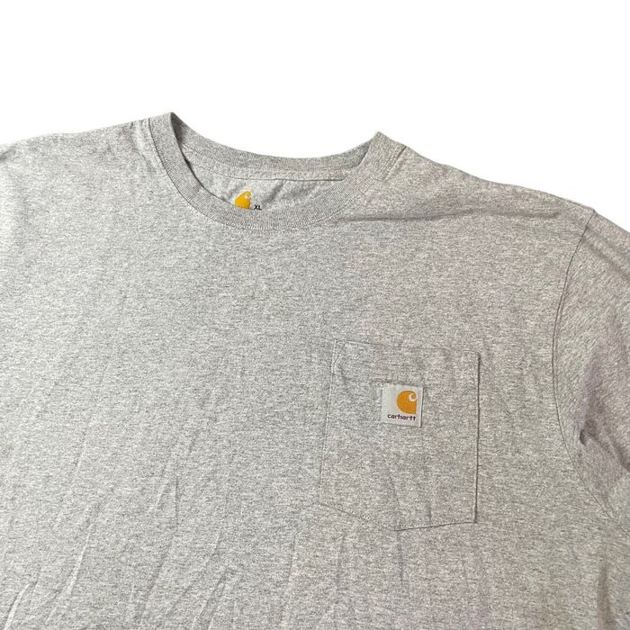 Vintage Vintage Carhartt Oversized Essential Pocket T Shirt Grey Grailed