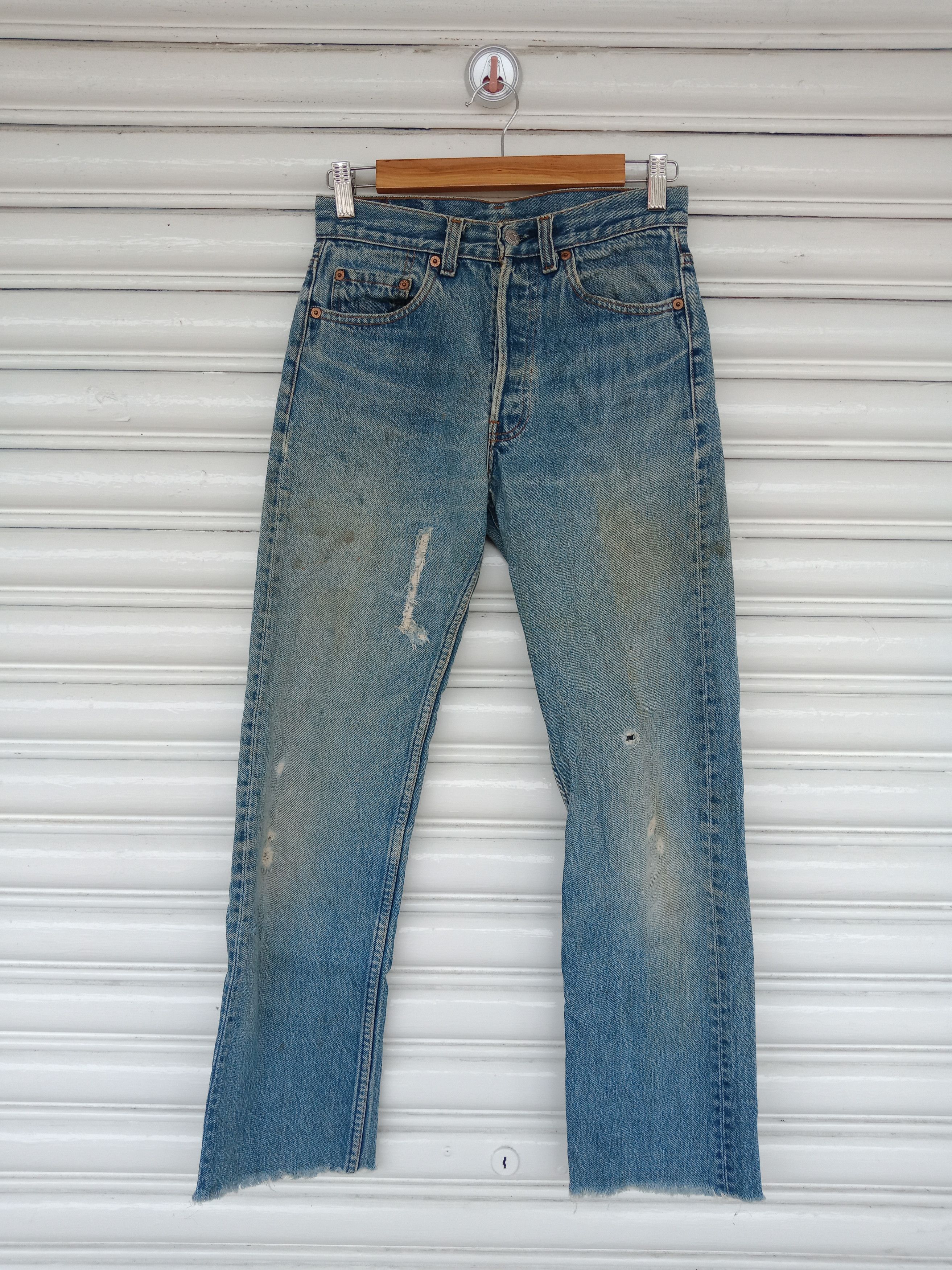 Levi's Vintage Levi's 501 Mud Wash Distressed Made in USA Size US 27 - 1 Thumbnail