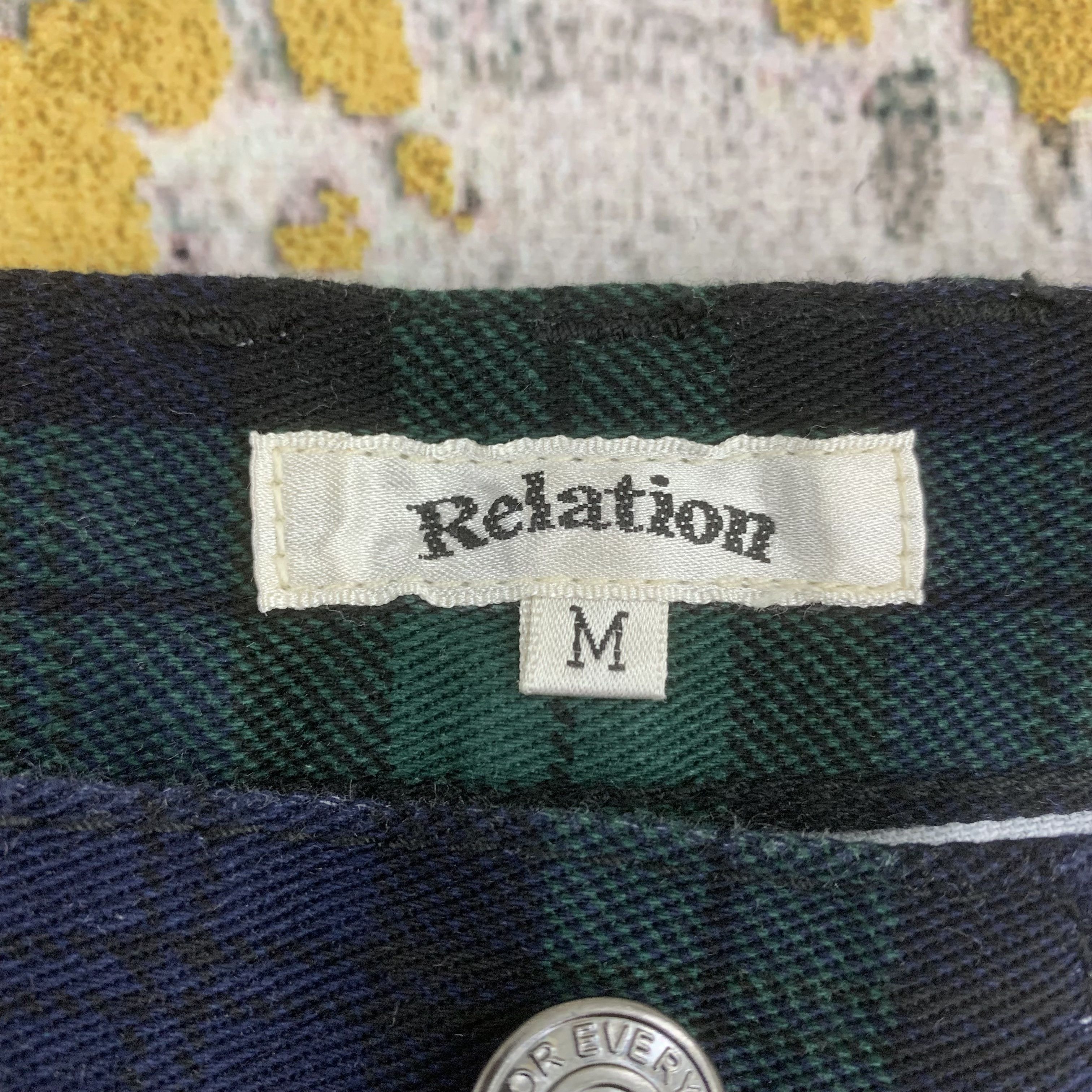 Japanese Brand Tartan Pattern Pants Slim Fit Mid Rise Size US 31 - 4 Thumbnail