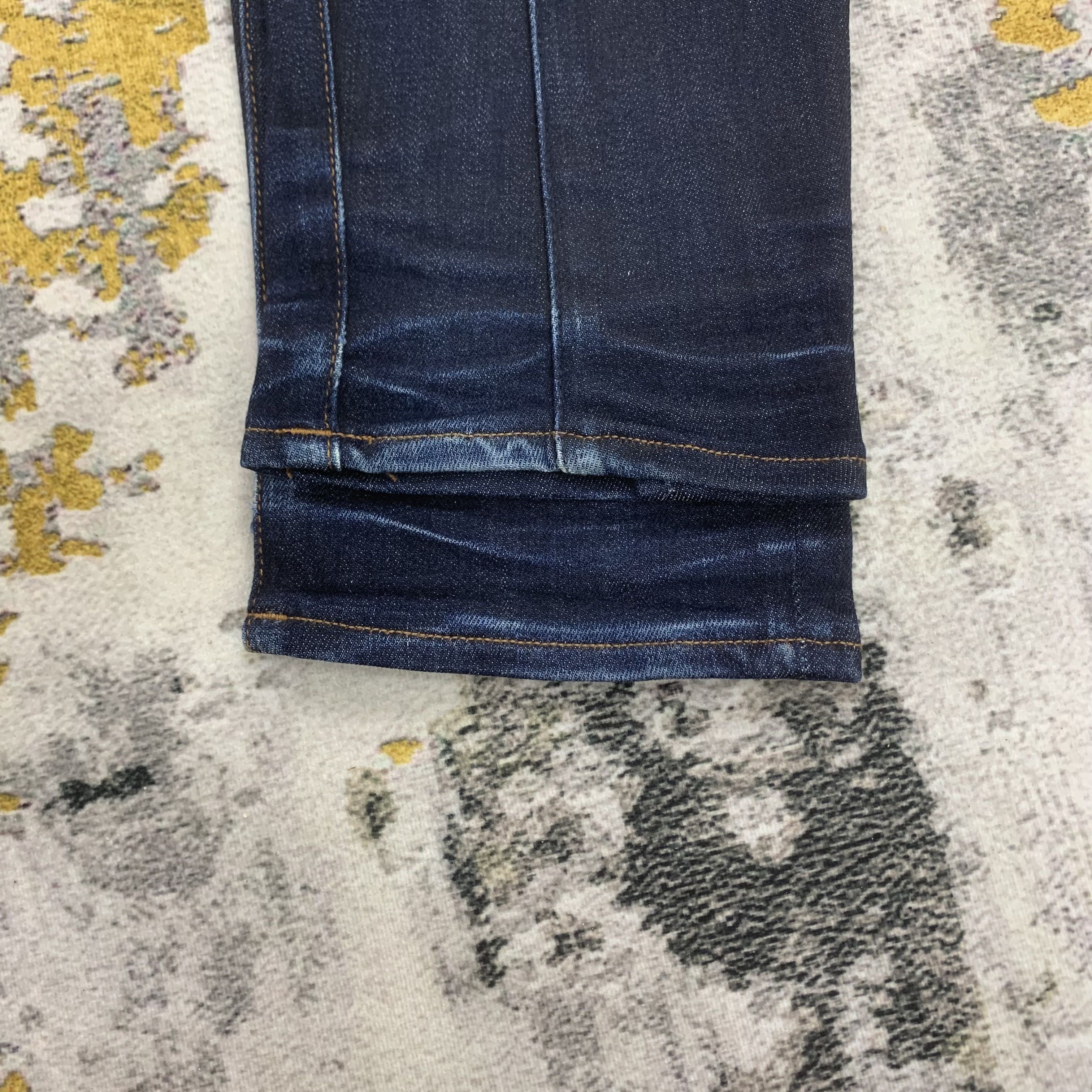 G-Star Blue Dark Wash Denim G Star Raw Slim Fit Faded Jeans Size US 30 / EU 46 - 8 Thumbnail