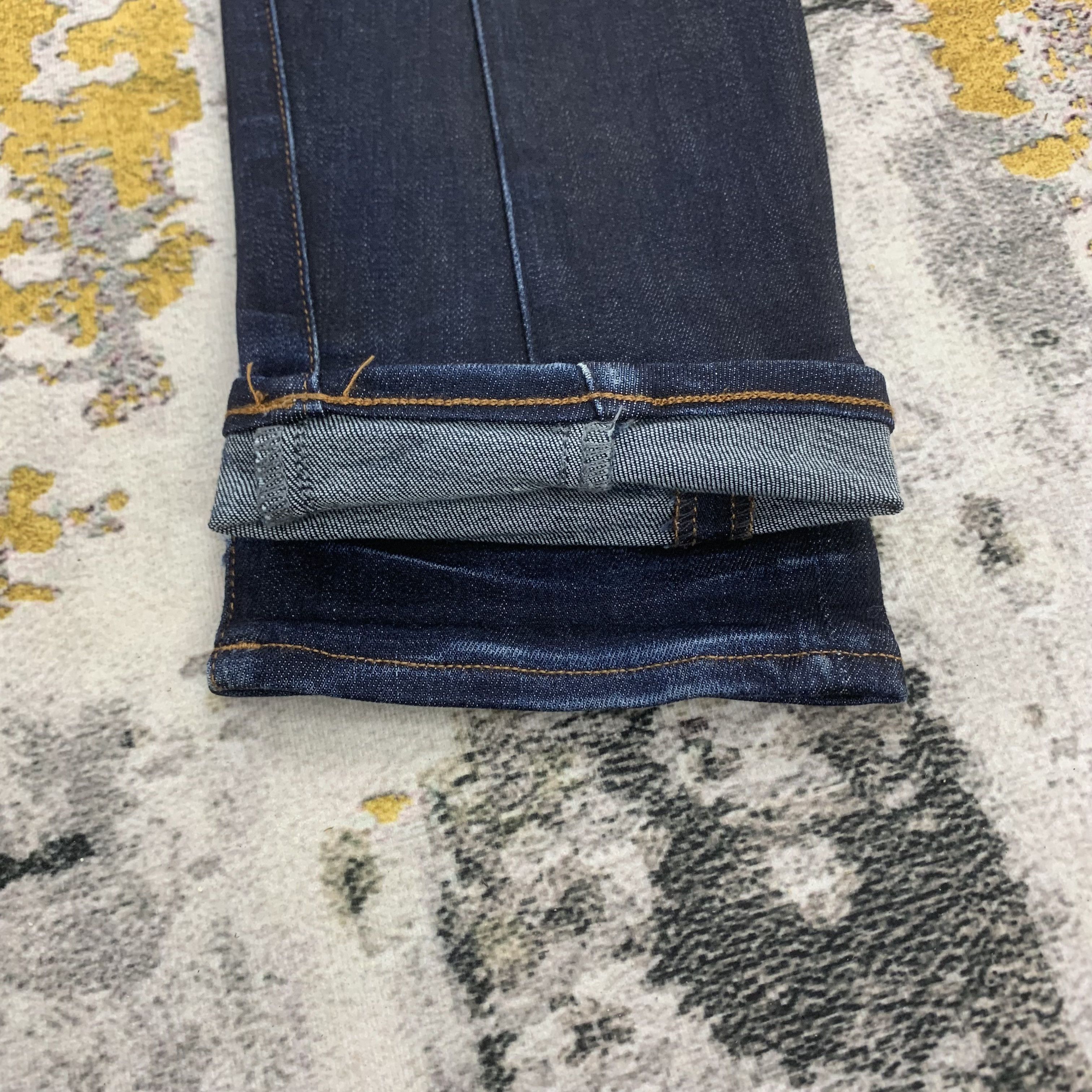 G-Star Blue Dark Wash Denim G Star Raw Slim Fit Faded Jeans Size US 30 / EU 46 - 9 Thumbnail