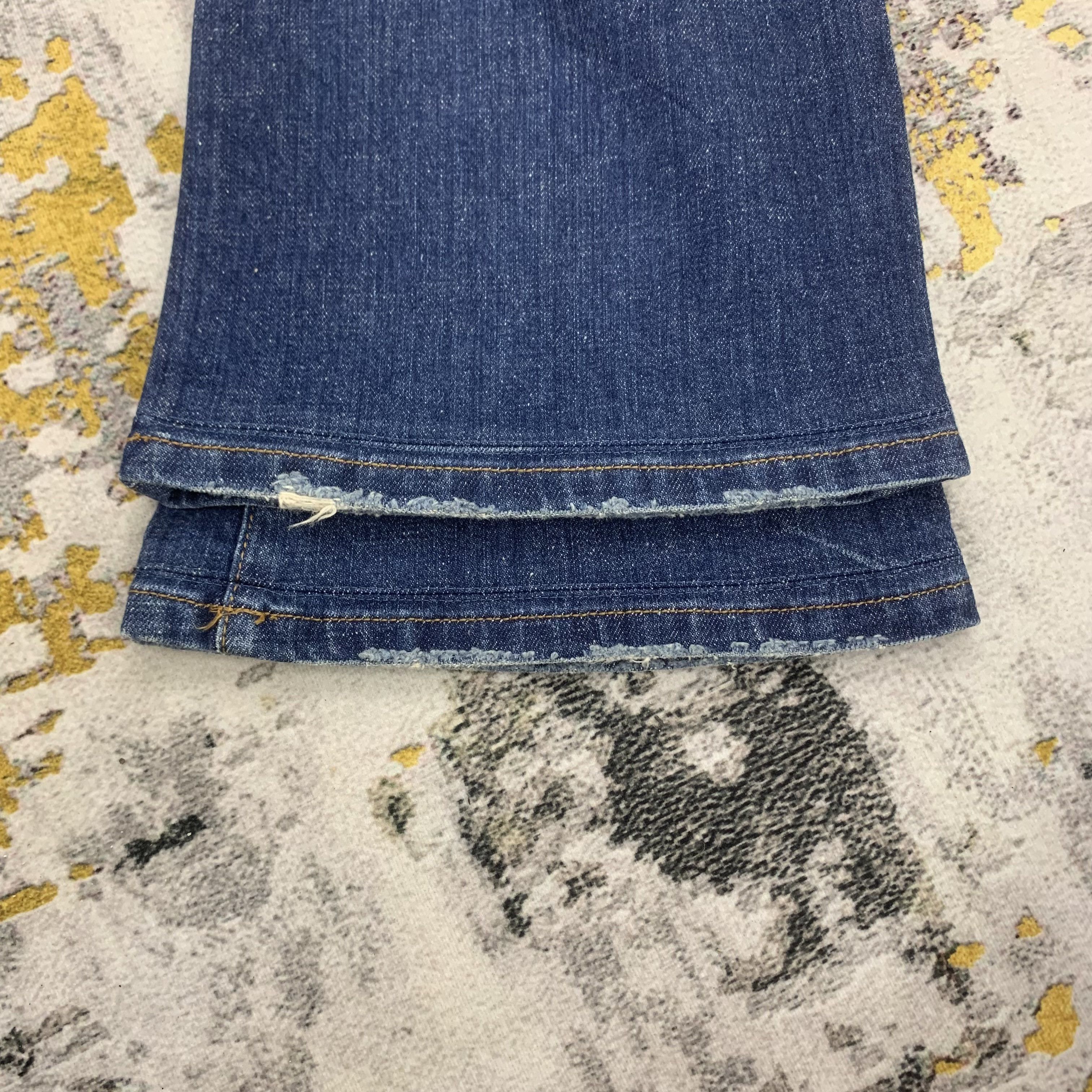 Japanese Brand Vintage SHAGG Blue Wash Jeans Faded Denim Flared Size 29" - 7 Thumbnail