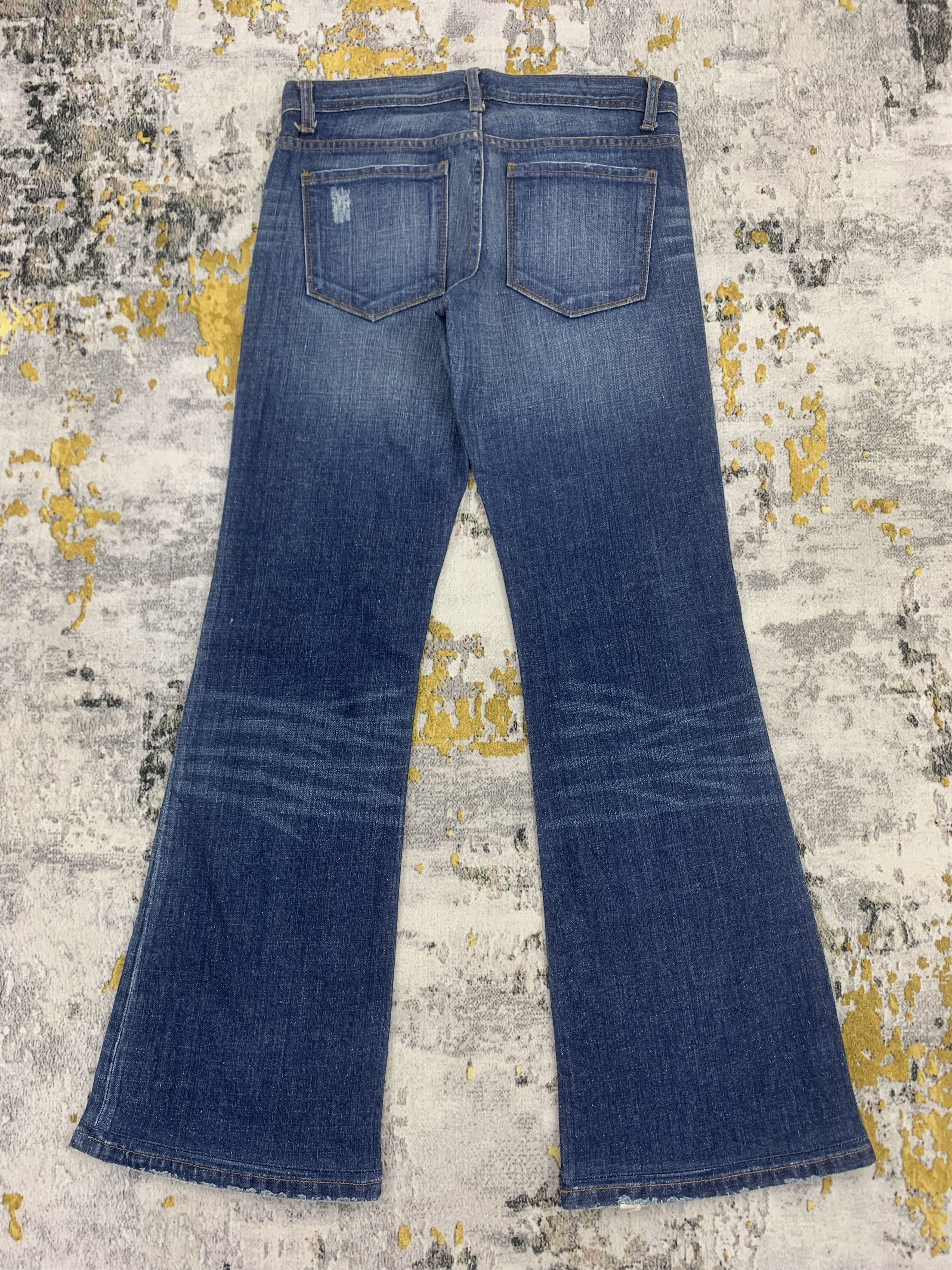 Japanese Brand Vintage SHAGG Blue Wash Jeans Faded Denim Flared Size 29" - 5 Thumbnail