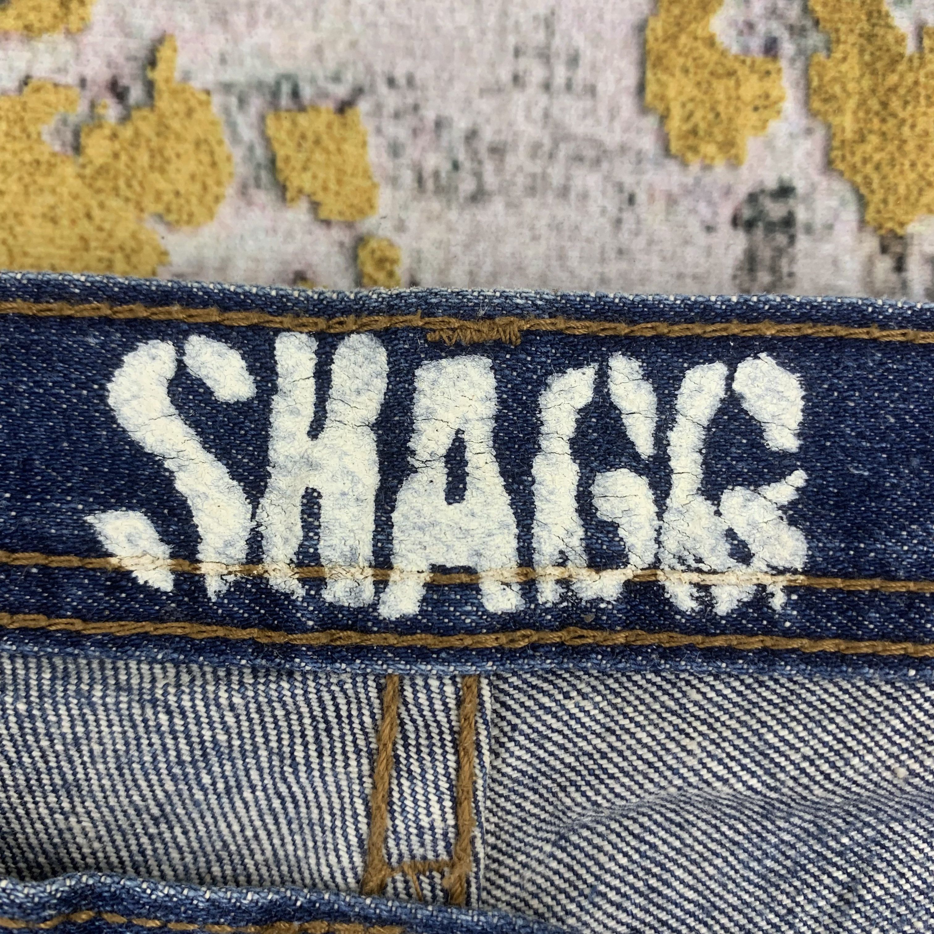 Japanese Brand Vintage SHAGG Blue Wash Jeans Faded Denim Flared Size 29" - 4 Thumbnail