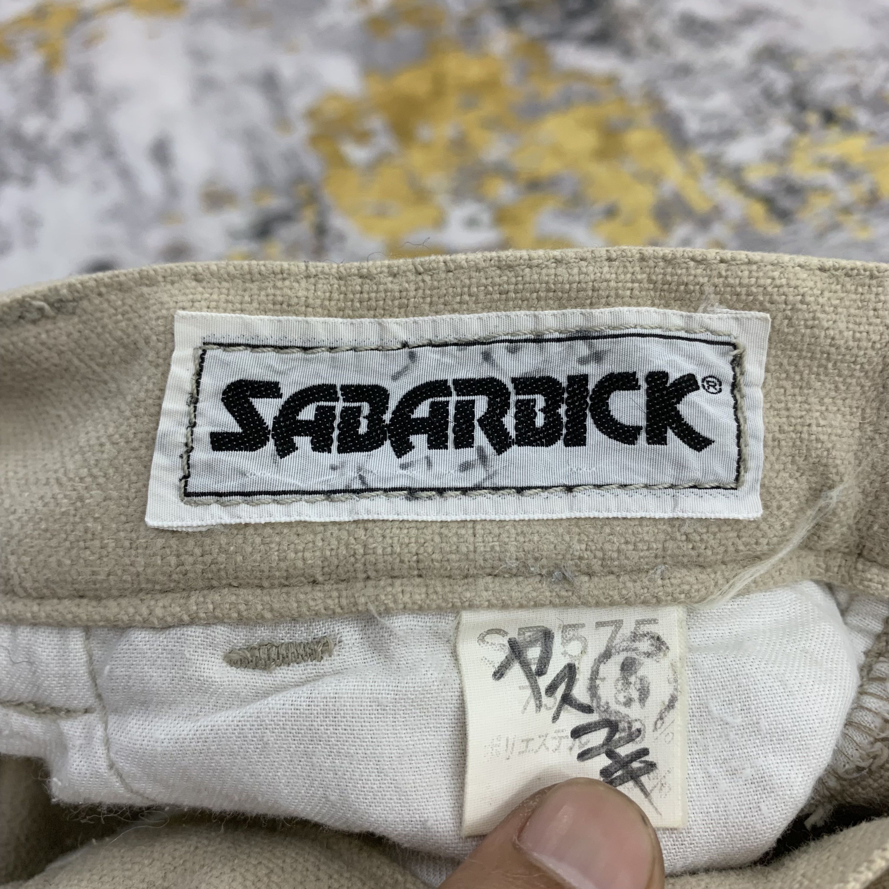 Japanese Brand × Vintage Vintage Sabarbick Khaki Pants Single Flap Pocket Size US 27 - 7 Thumbnail